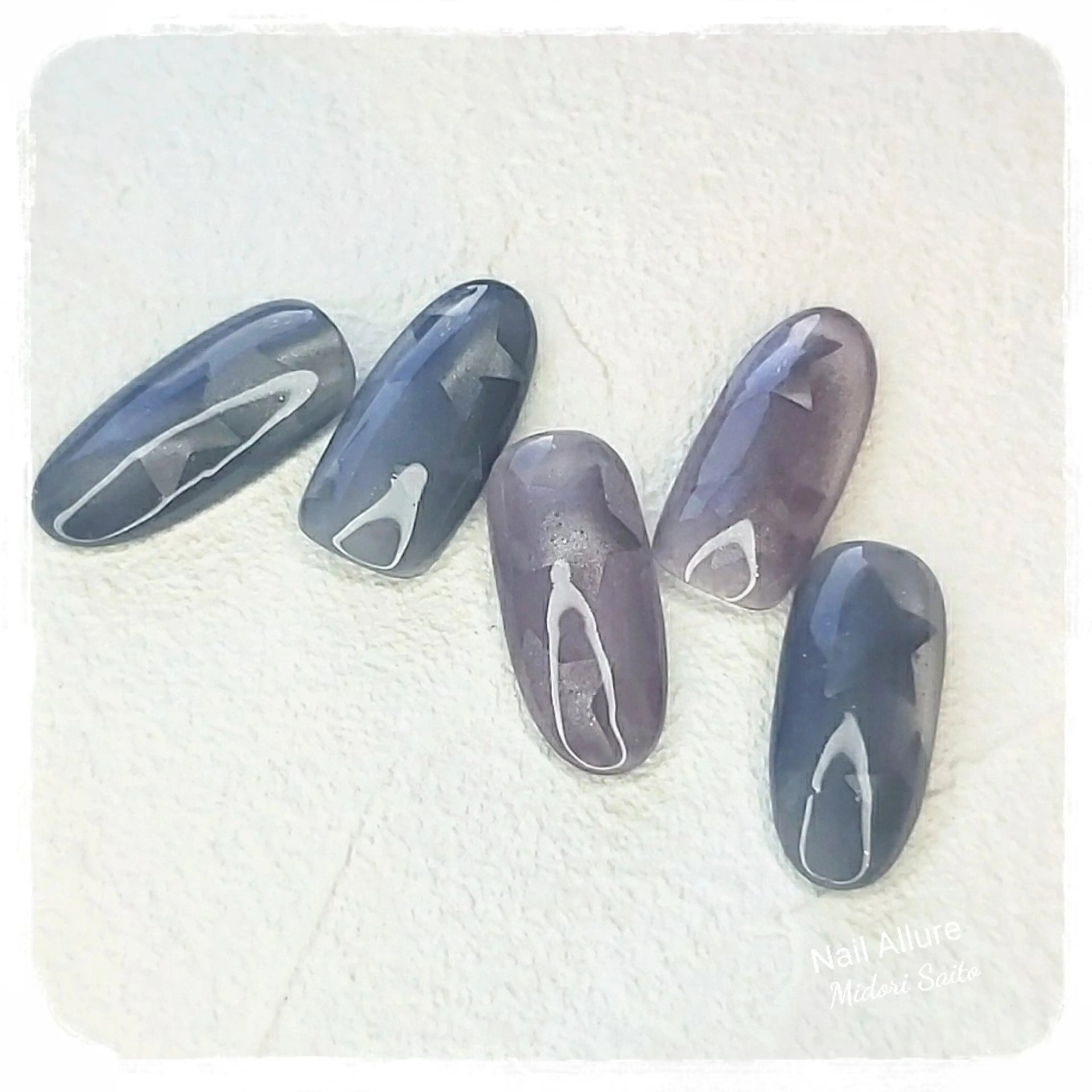 ネイル ジェルネイル マグネットネイル スカルプネイル Nail Allureのネイルデザイン