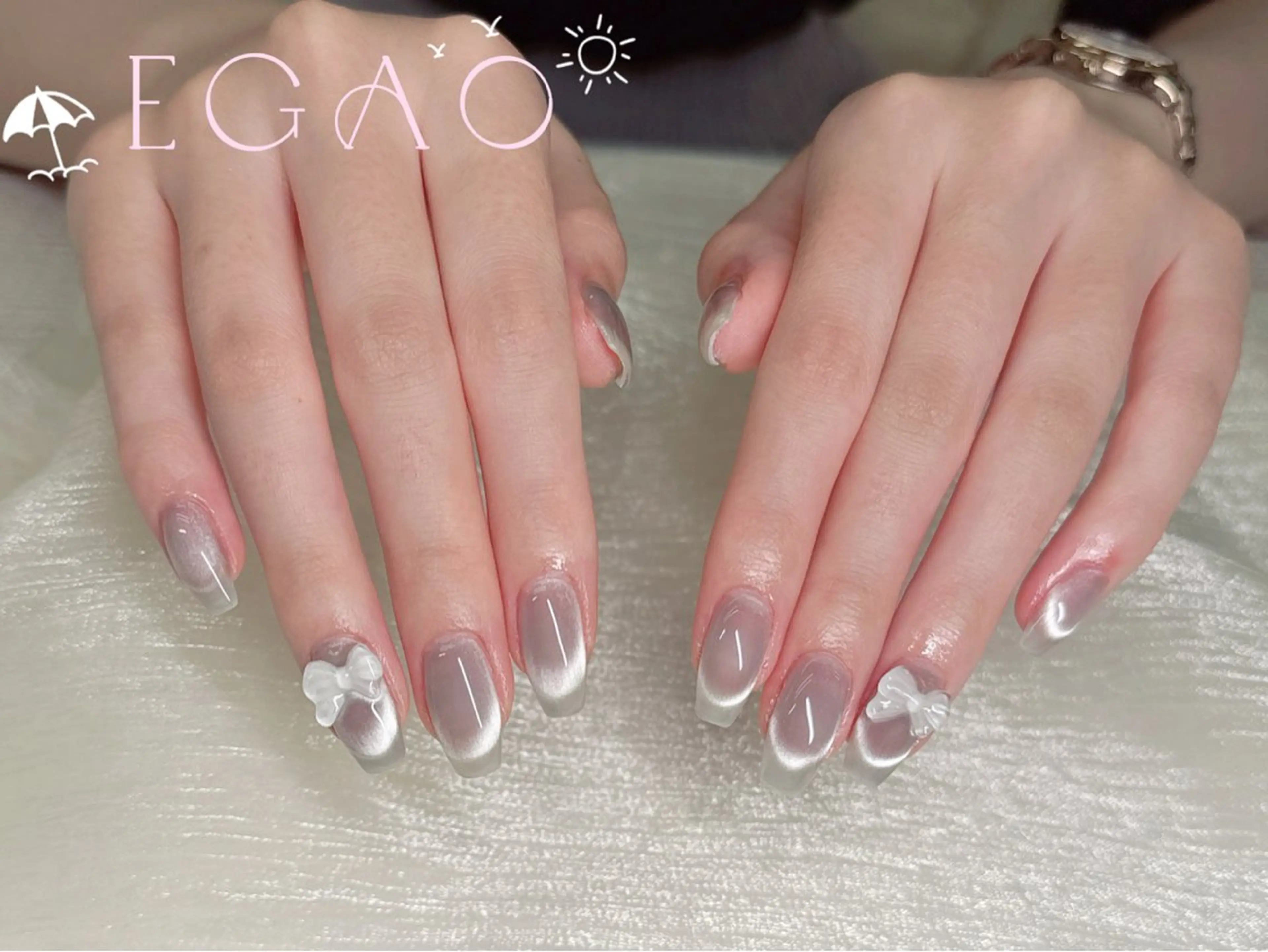 ネイル アートネイル フットネイル フレンチネイル ジェルネイル グラデーション ハンドネイル Egao Nail錦糸町店のネイルデザイン