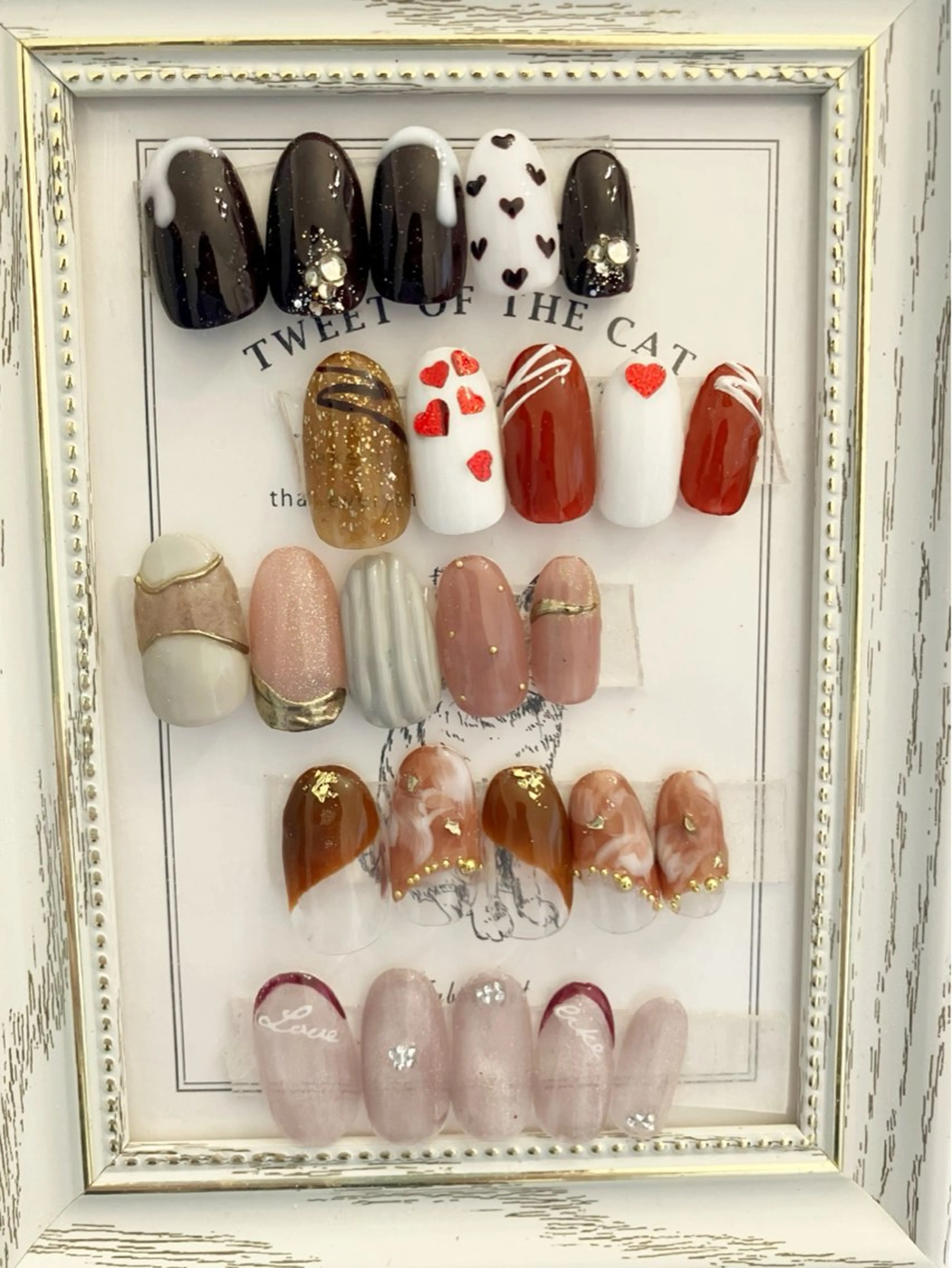 ネイル バレンタイン ハンドネイル auladenail アウラデネイルのネイルデザイン