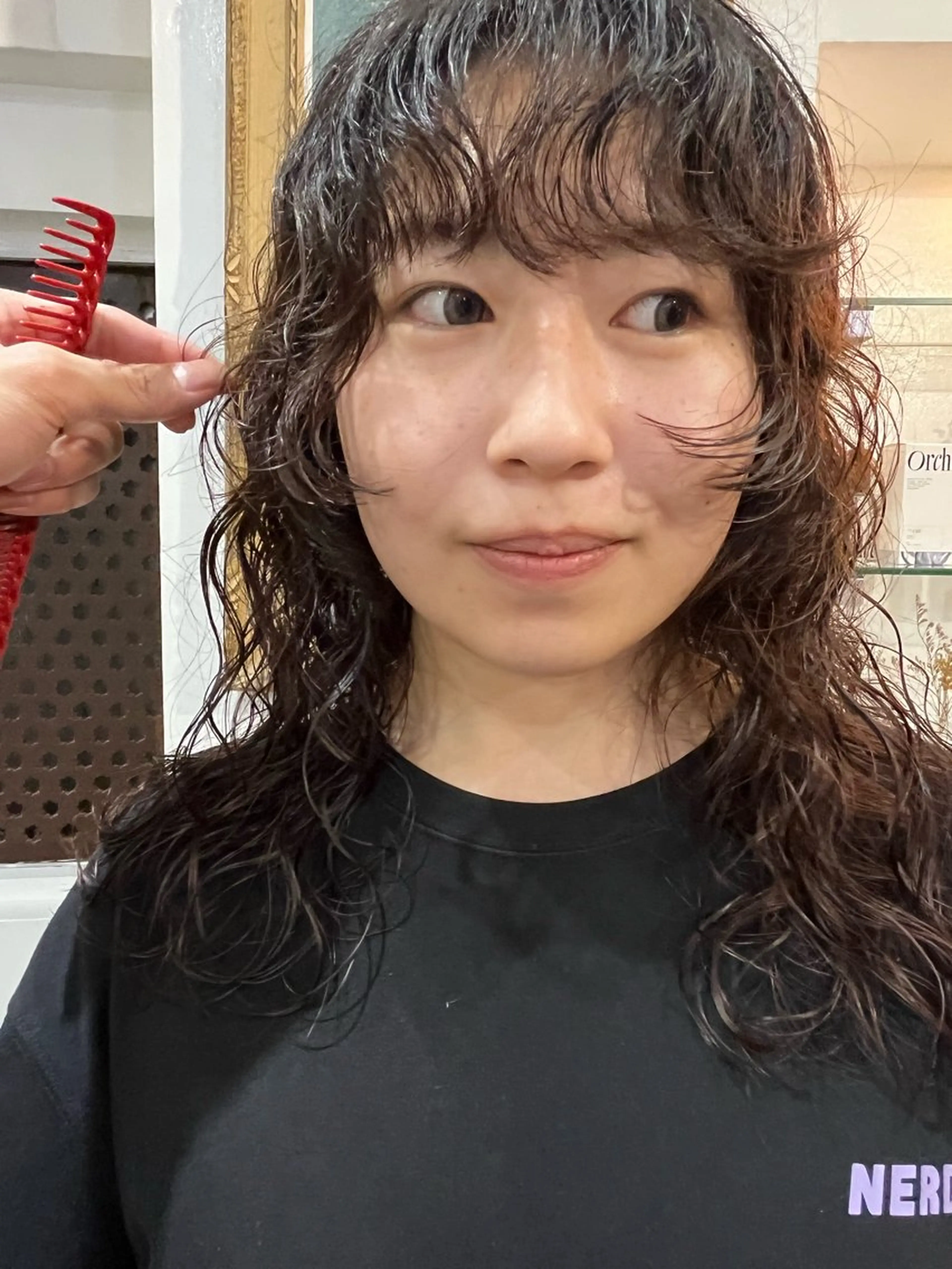 ロング レイヤーカット カット パーマ heir studio Baretta所属・似合わせパーマ/ 山本銀次郎のヘアスタイル