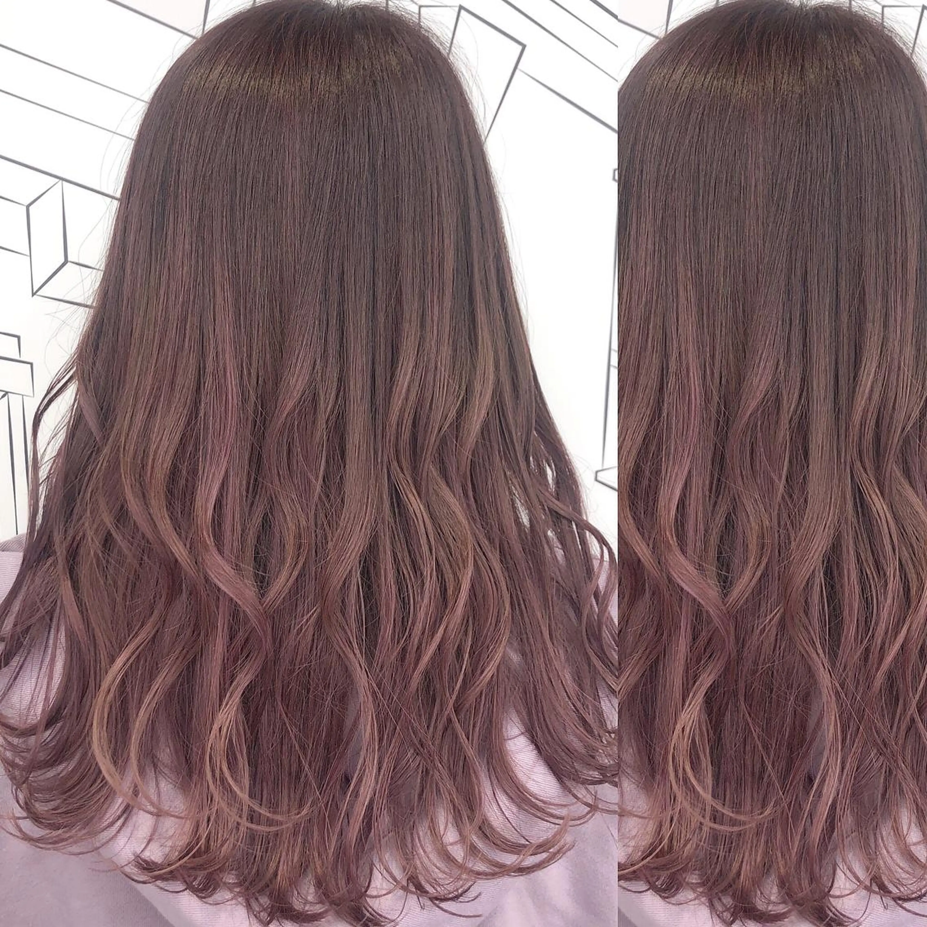 ミディアム カラー イルミナカラー TOMOKA 艶髪/透明感カラーのヘアスタイル