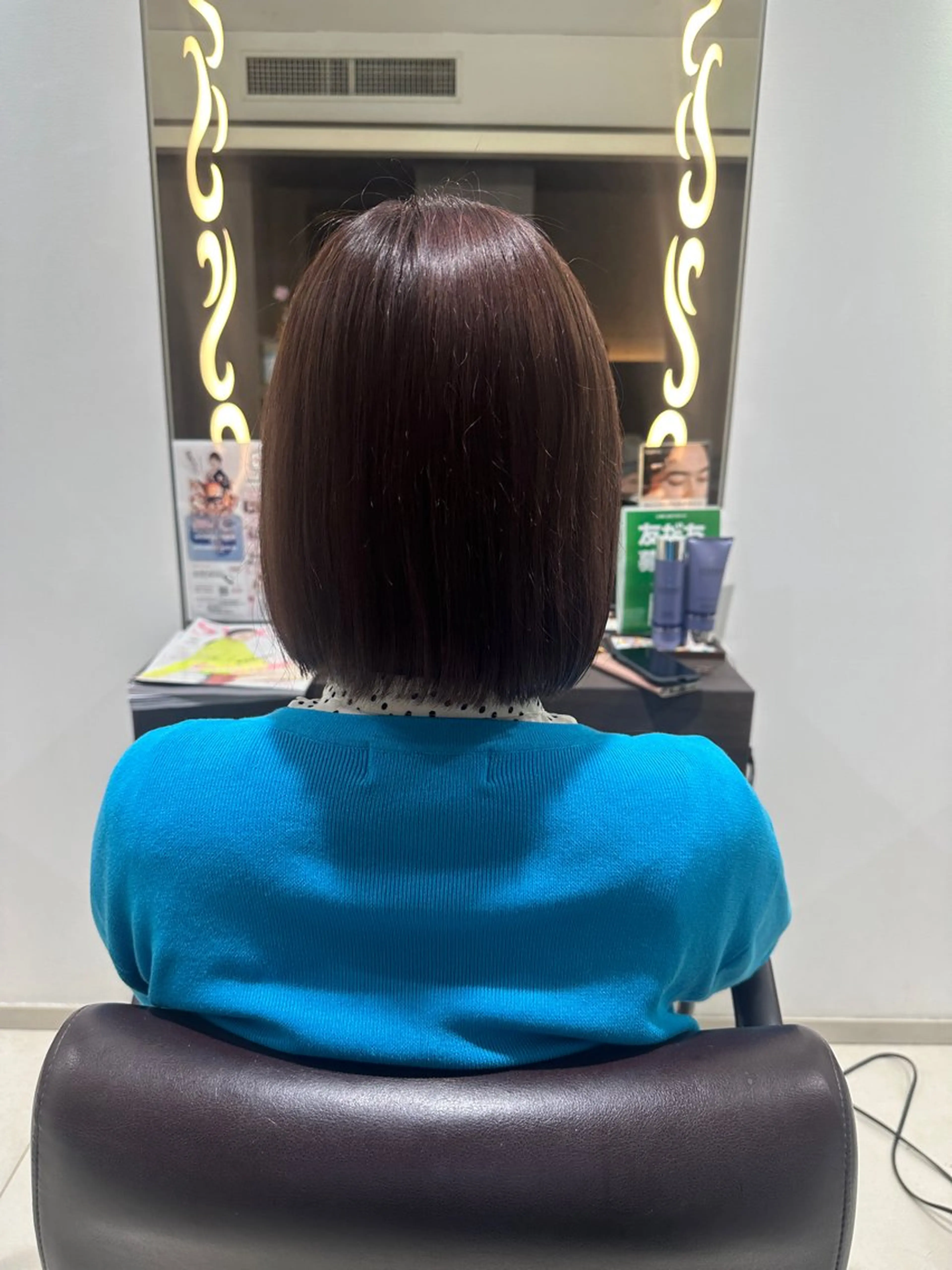 カラー レイヤー 艶々カラーのヘアスタイル