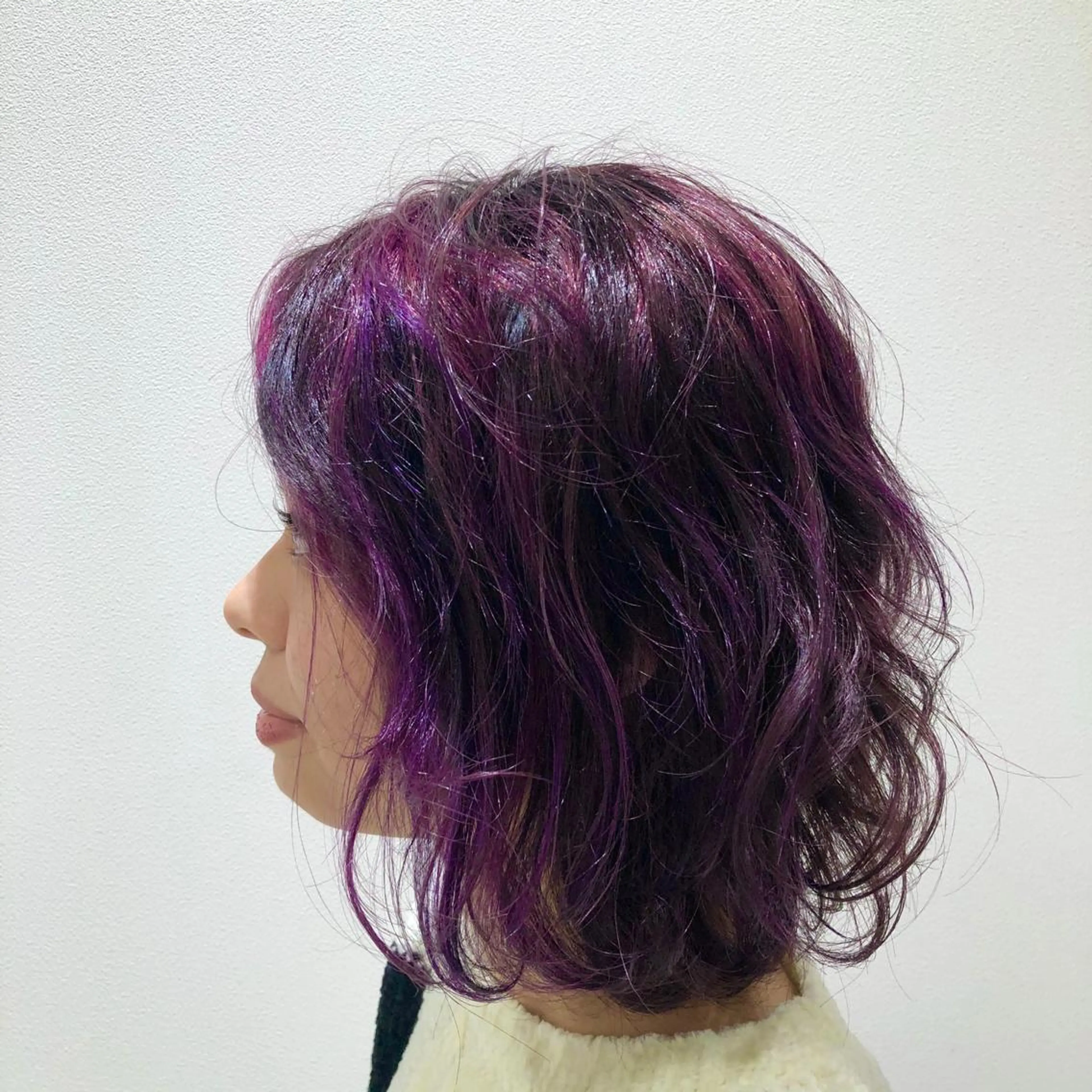 ミディアム カラー ヘアアレンジ ハイライトカラー ハイライト RUBEUS【ルベウス】所属・✨髪質改善🎨 杉本賢人のヘアスタイル
