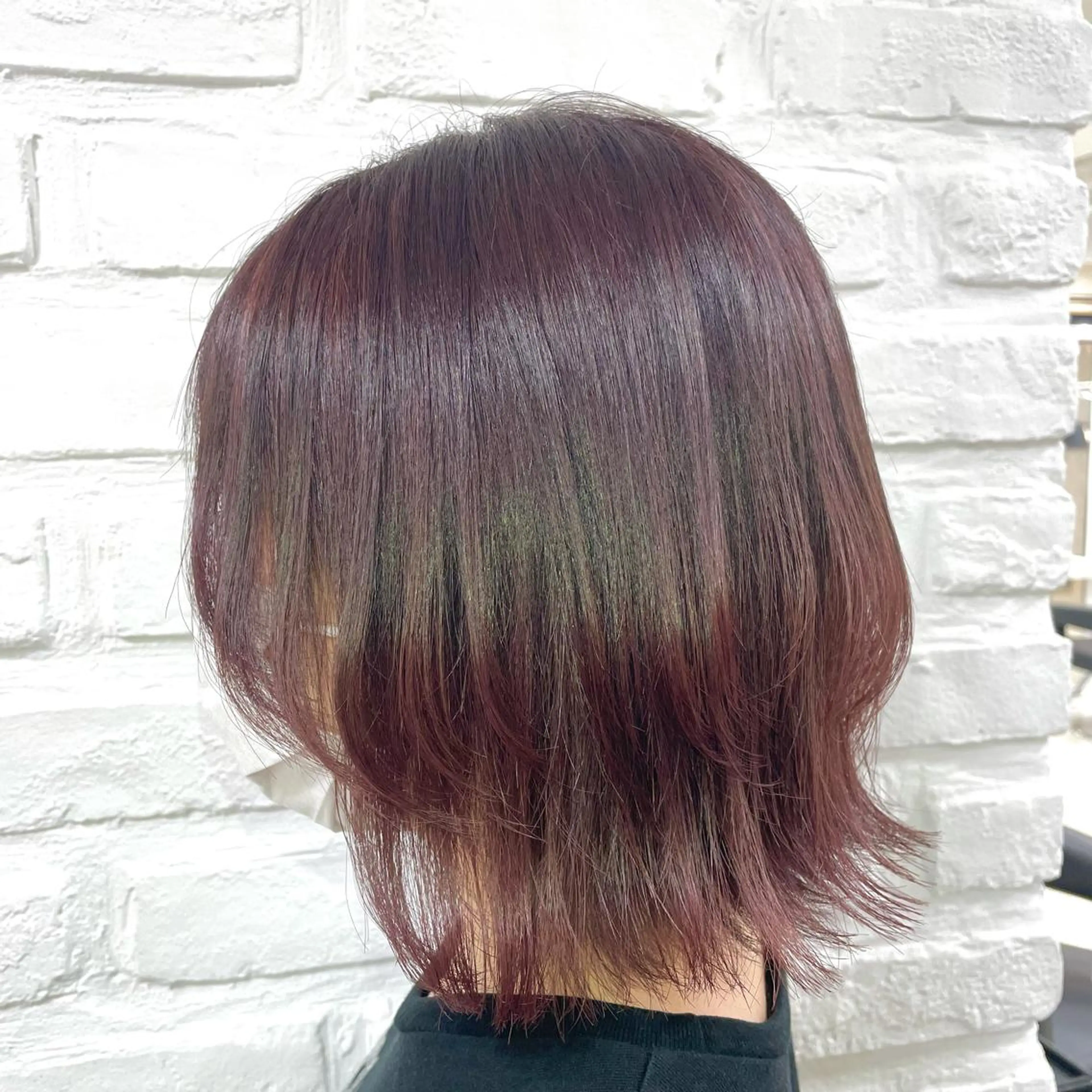 ミディアム カラー ヘアカラー 清瀬駅/痛ませない 縮毛矯正/山崎のヘアスタイル