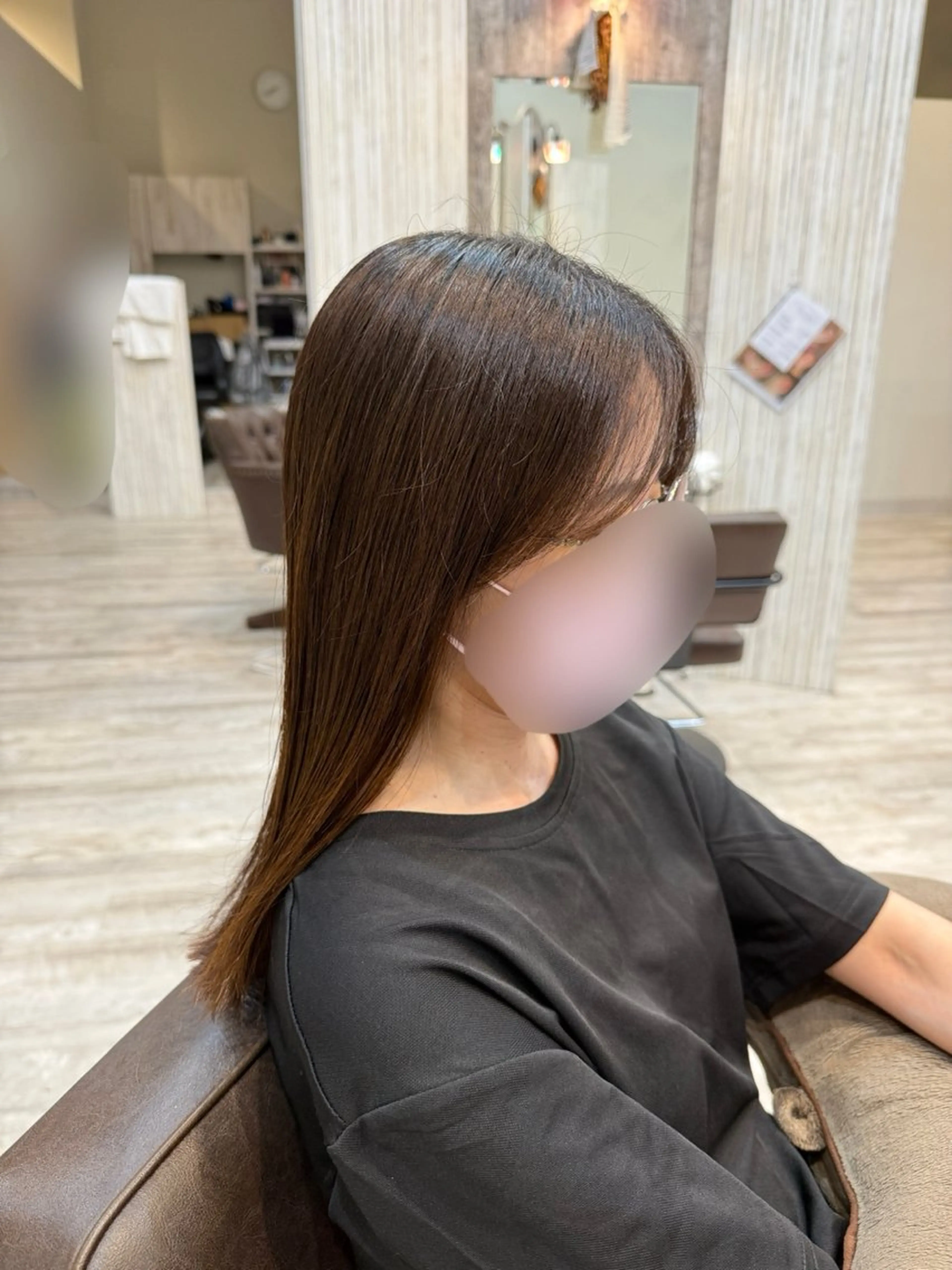 ロング 顔周りカット ラモードイワイ土岐 / 太田のヘアスタイル