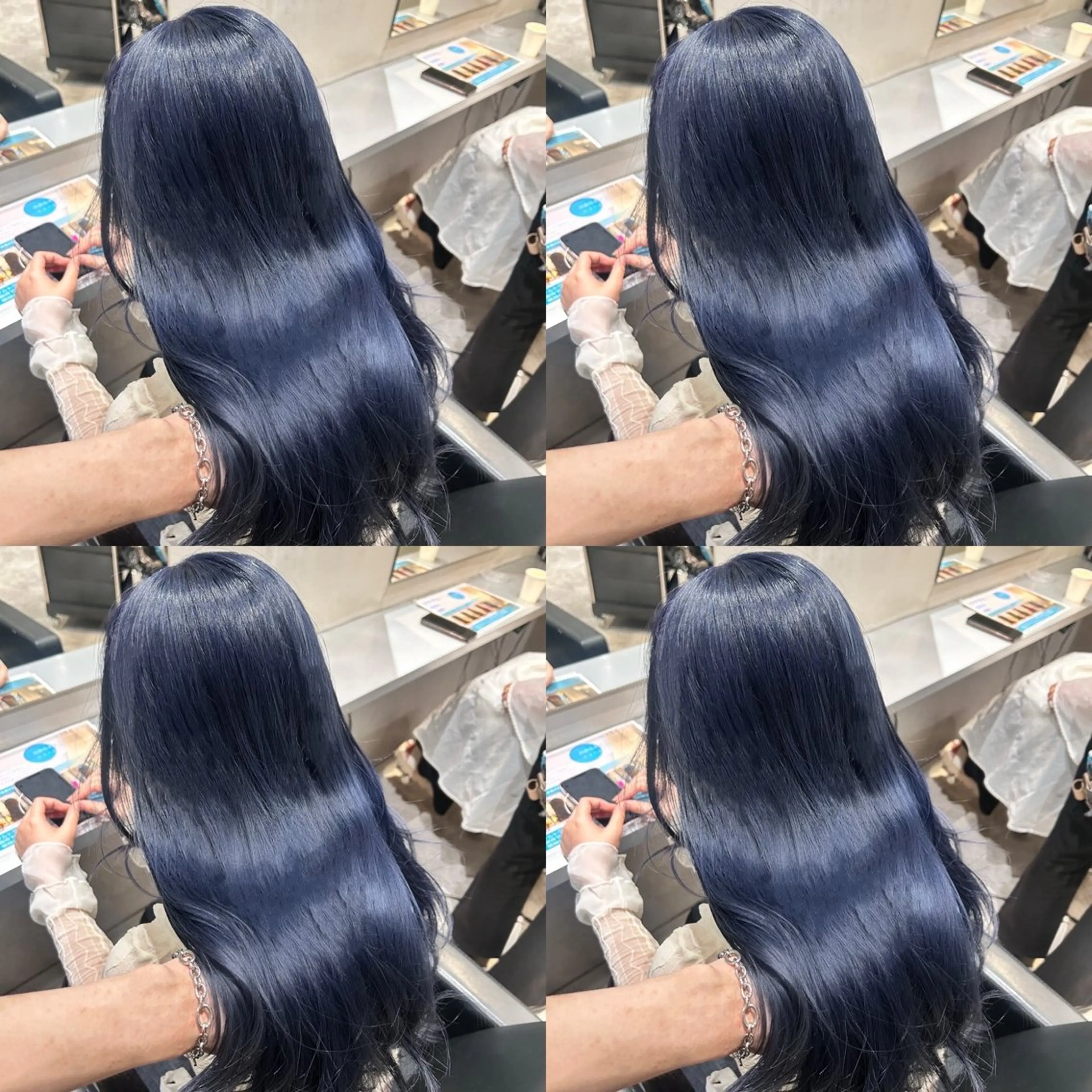 ロング カラー 艶髪×透明感カラー ののかのヘアスタイル
