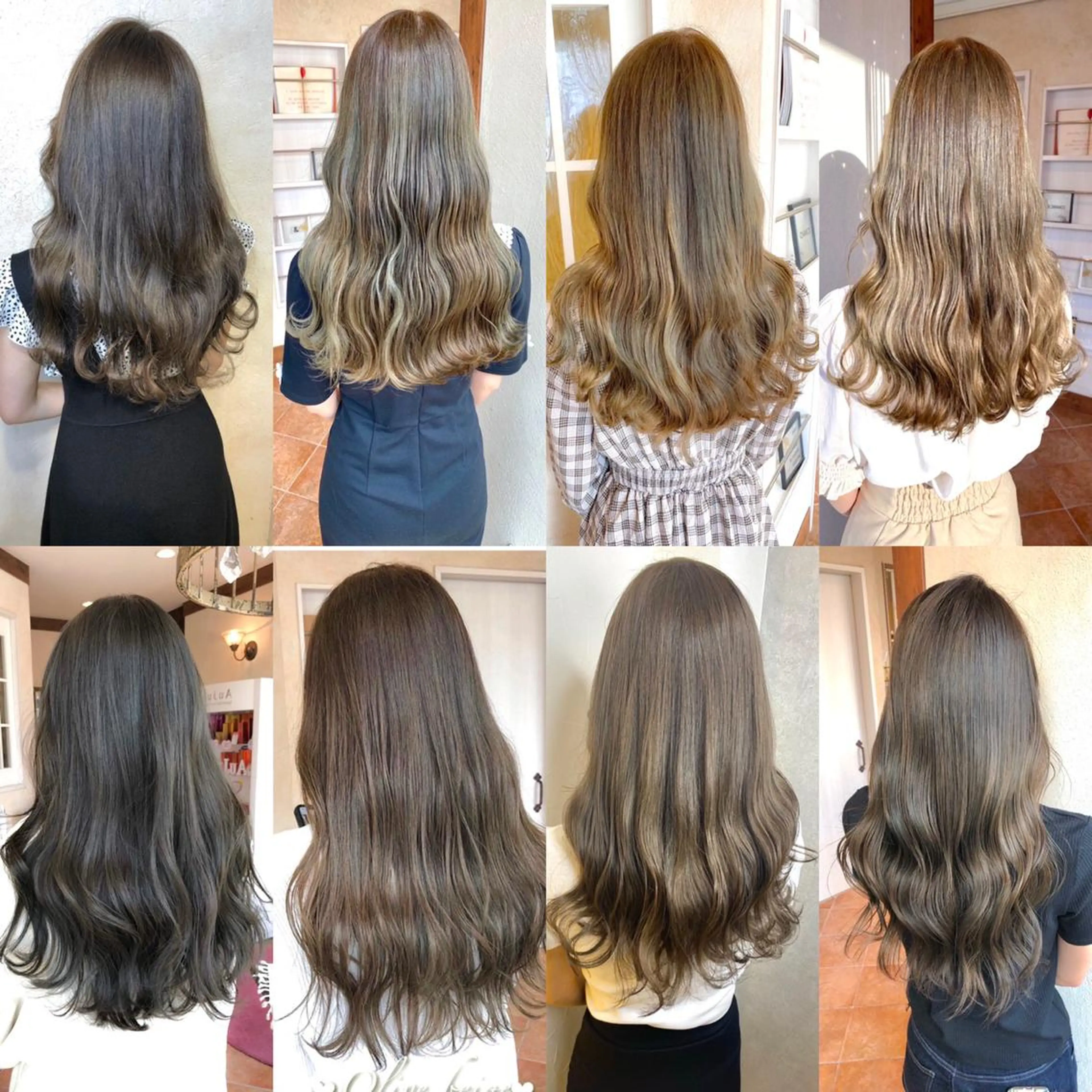 ロング カラー 韓国ハッシュカット/ 新宿/髪質改善/岡崎のヘアスタイル