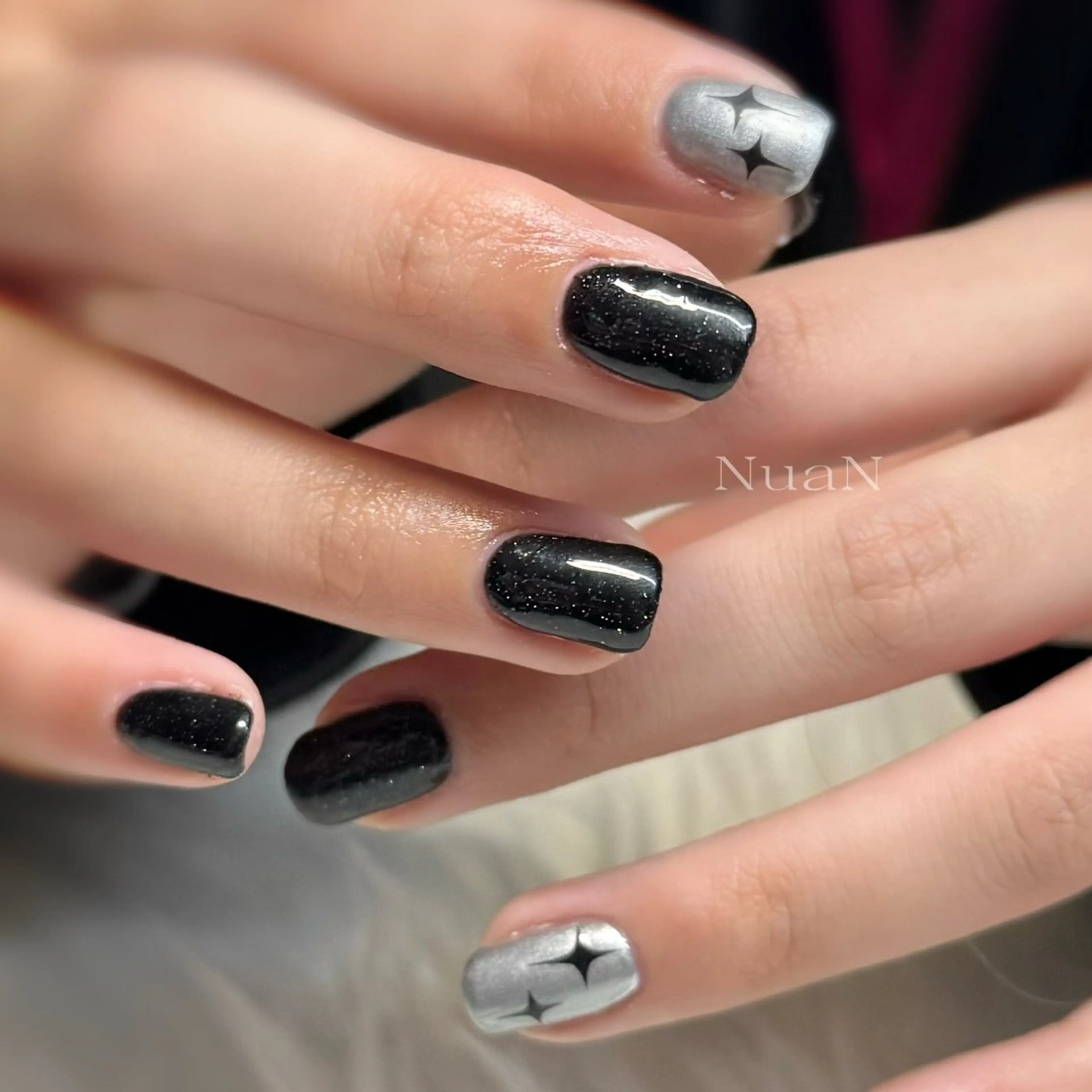 ネイル ハンドネイル NuaN ミニモ停止中のネイルデザイン