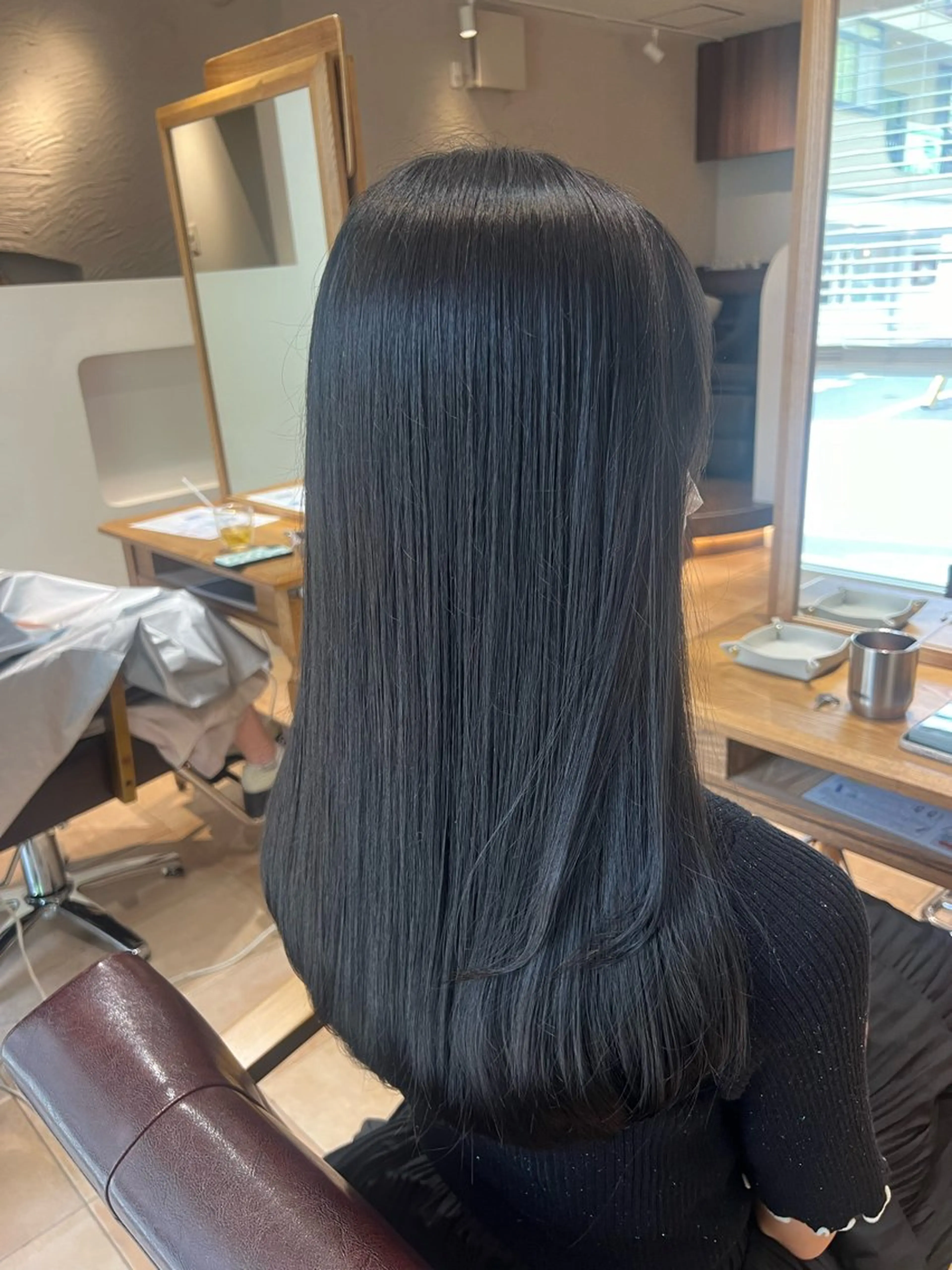 セミロング カラー 🥀韓国ヘア🥀 宮津真菜のヘアスタイル