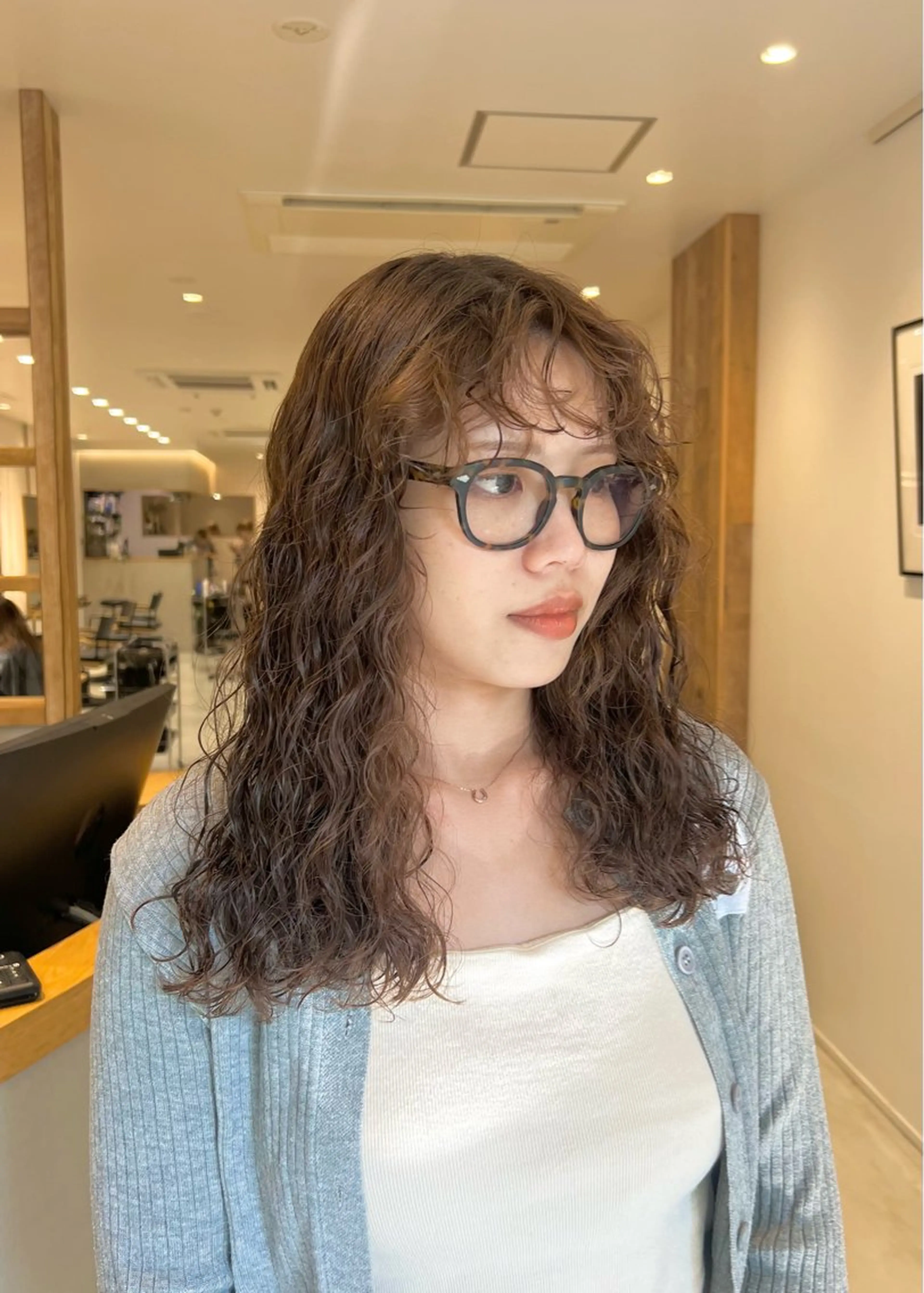 ロング カット パーマ パーマ/名古屋パーマ / コデラ ナナホのヘアスタイル