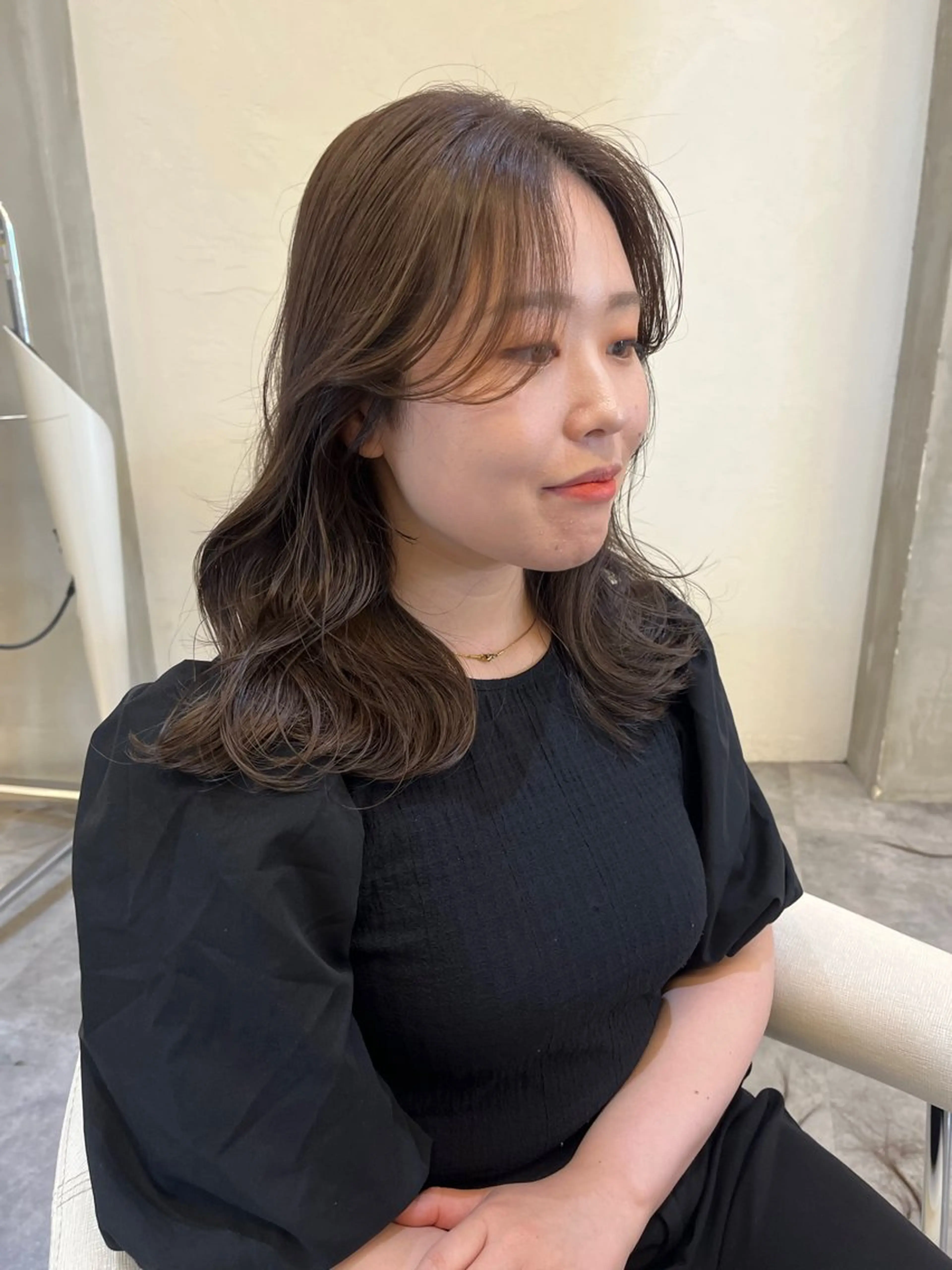 セミロング カラー カット ヘアカラー トリートメント 🍃柔らかヘアー田中 瑞希🍃のヘアスタイル