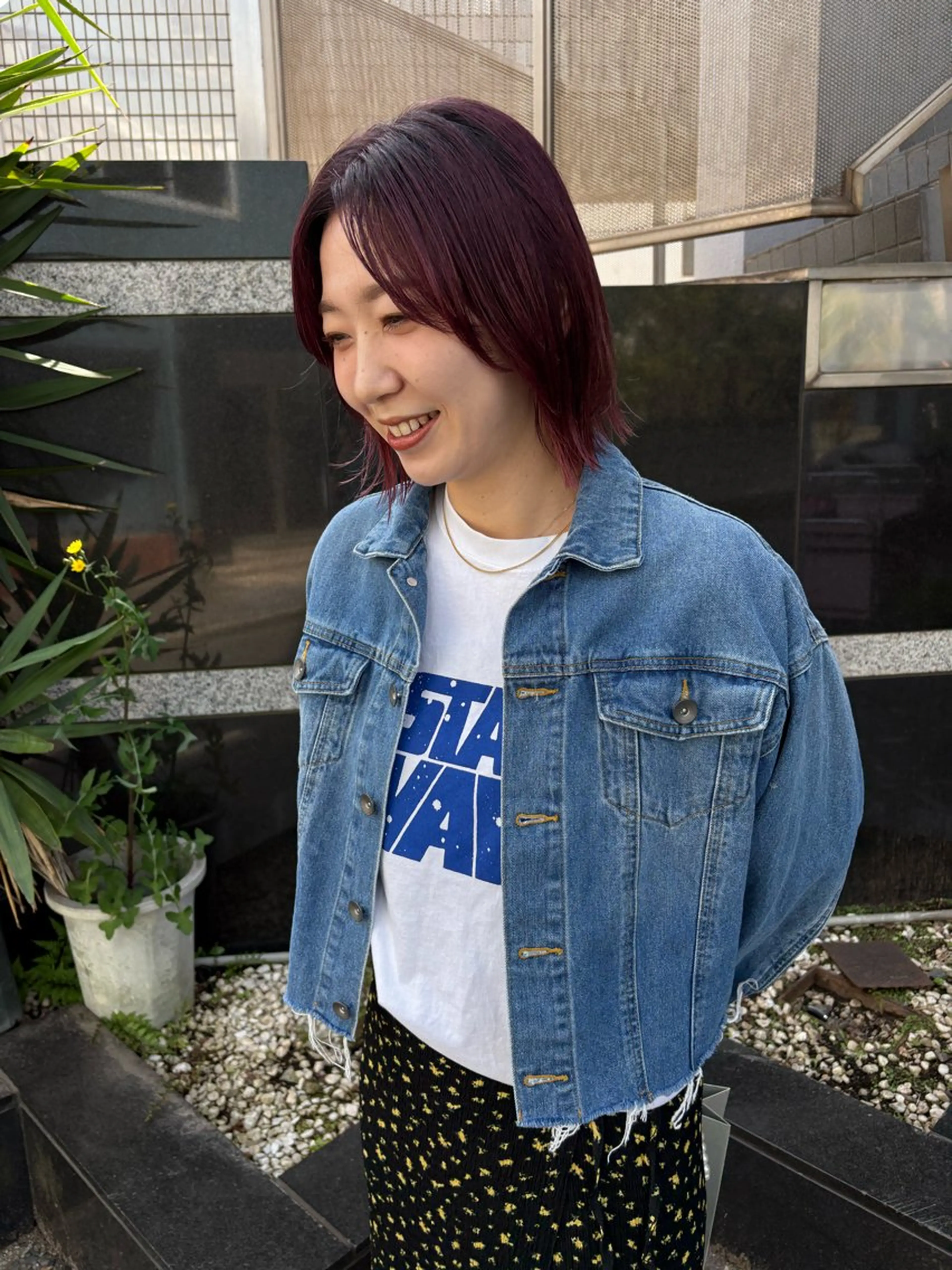 ミディアム カラー ブリーチ ダブルカラー カット ヘアカラー トリートメント fit/ madokaのヘアスタイル