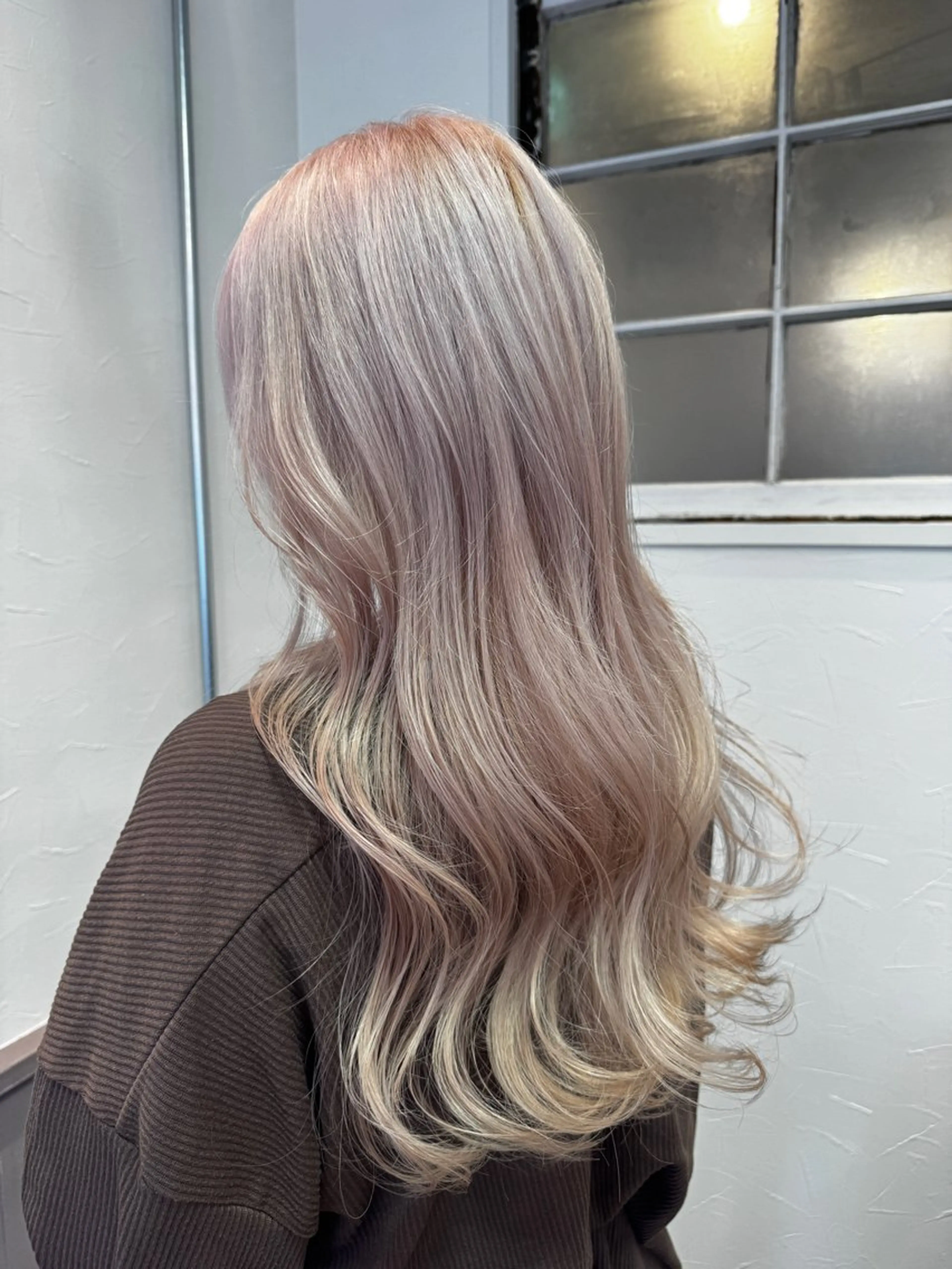 ロング ヘアカラー トリートメント 矢場町/ダブルカラー /レイヤー/アリサのヘアスタイル