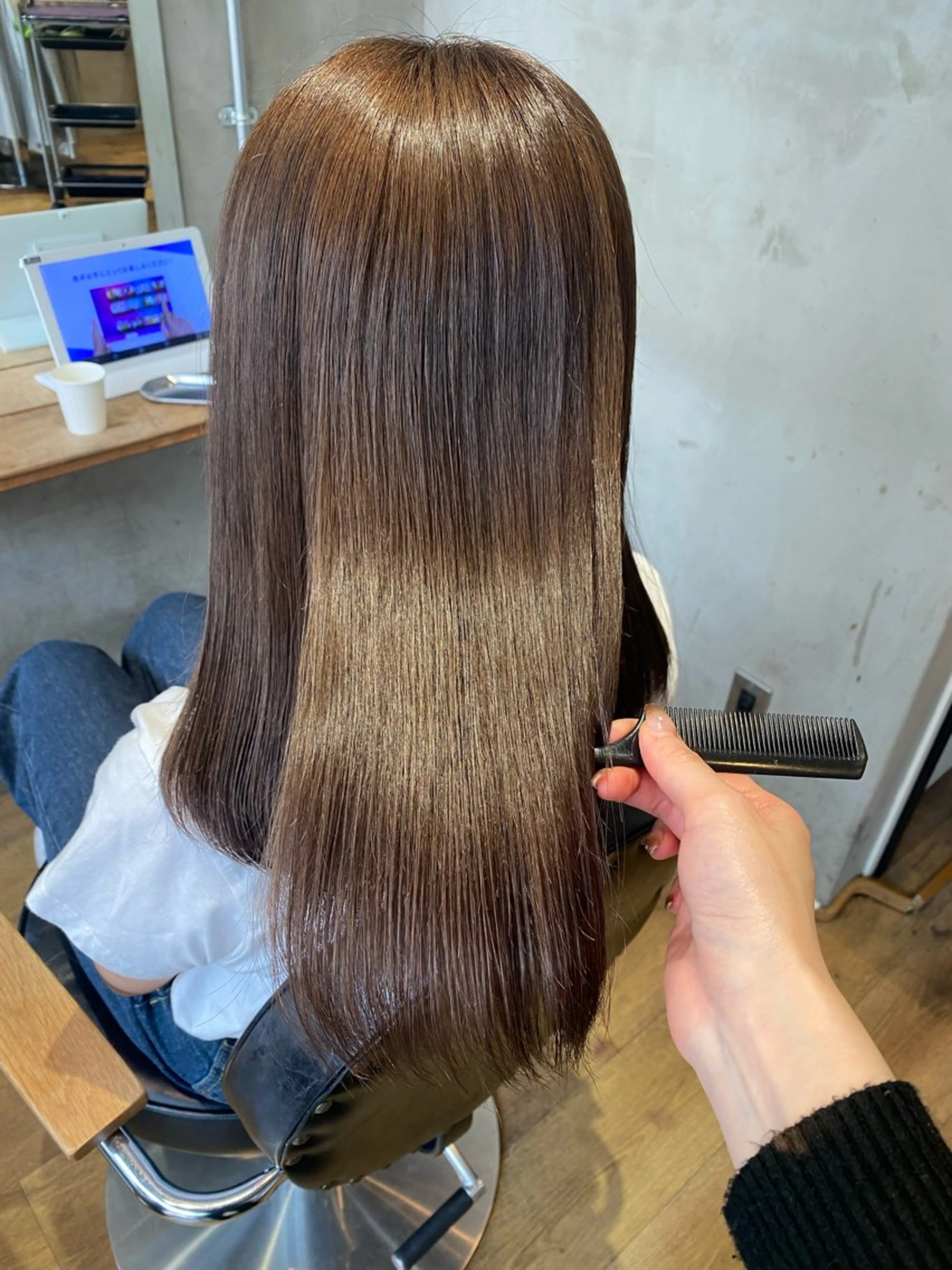 ミディアム トリートメント トリートメント 井上 麻帆のヘアスタイル