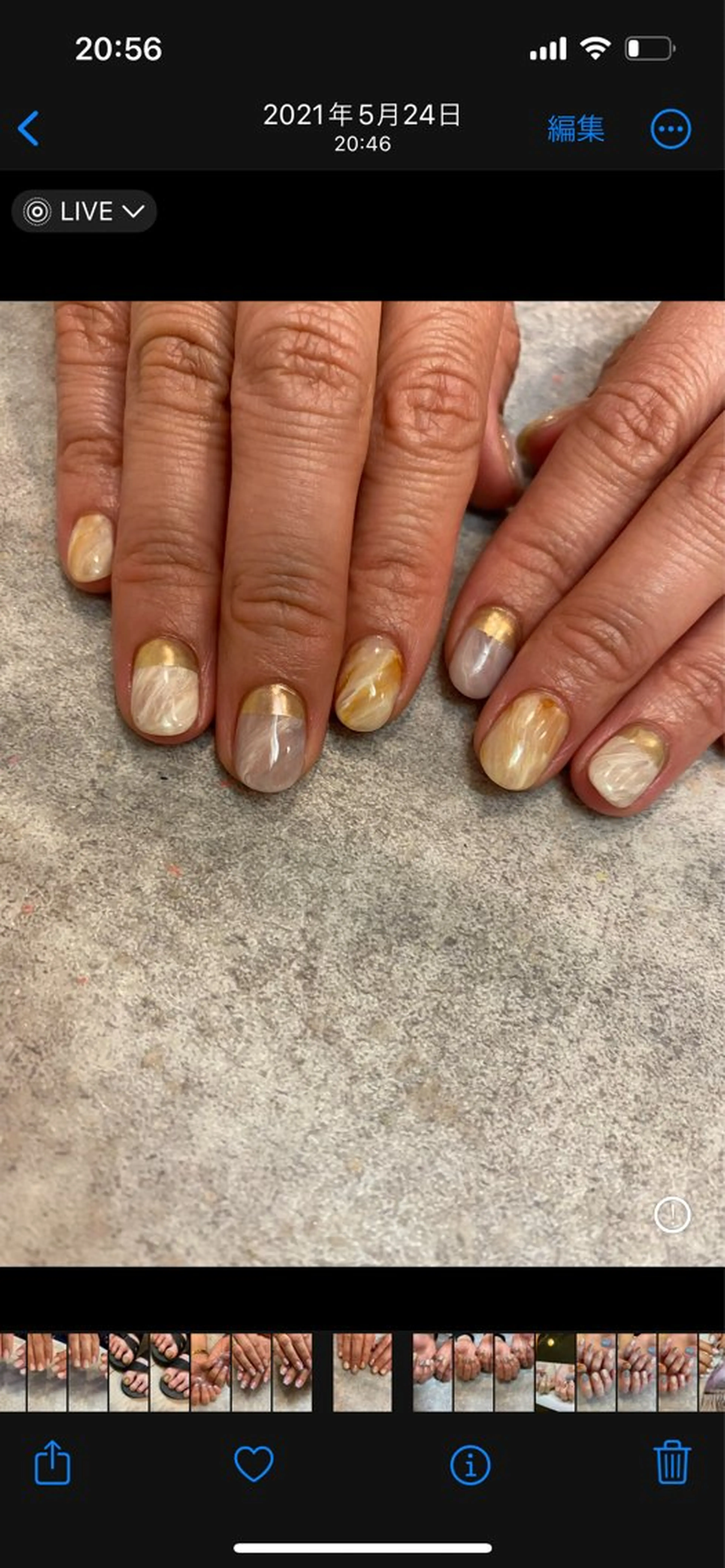 ネイル ハンドネイル 【LINON】 airiのネイルデザイン