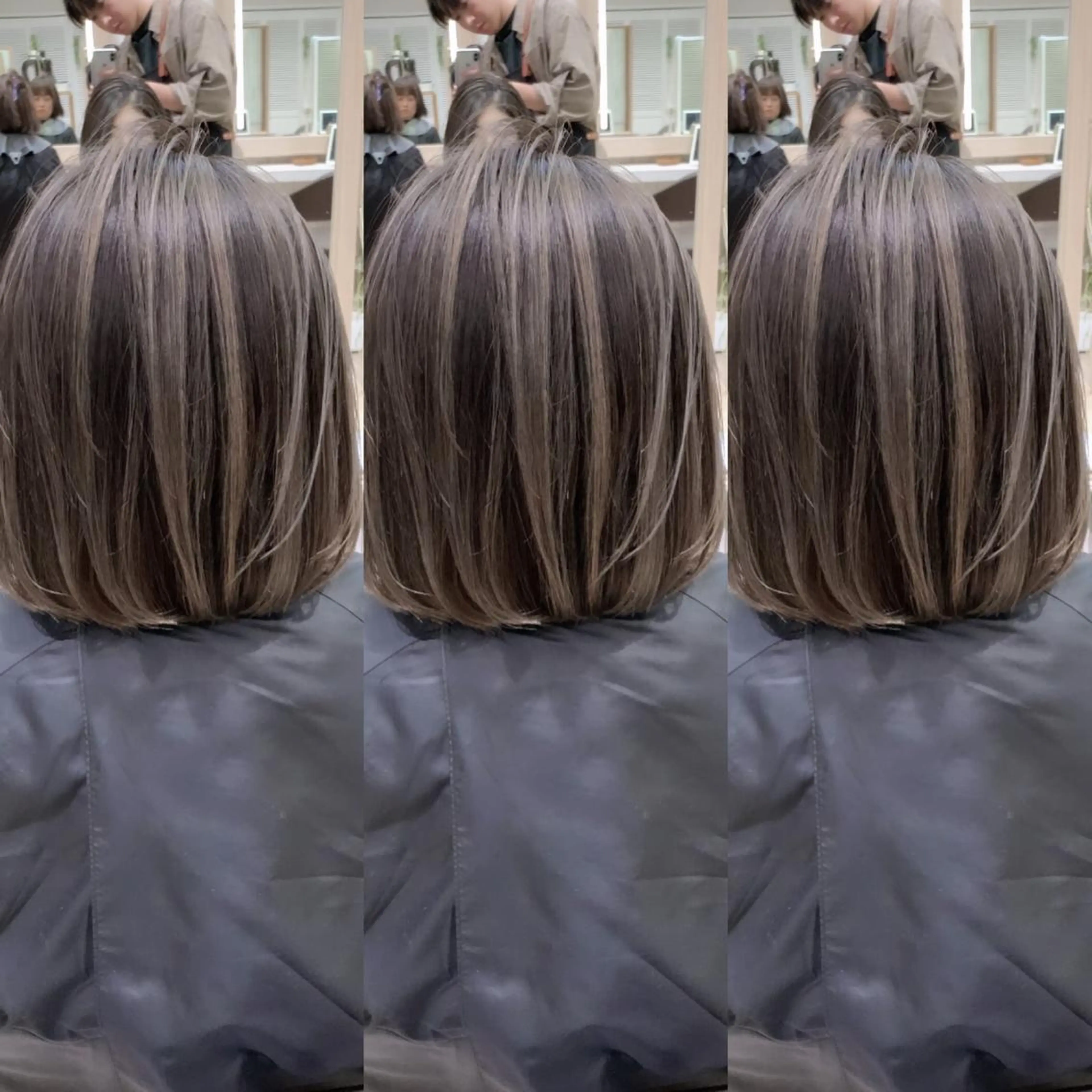 ミディアム カラー LUSTRE クロサワのヘアスタイル