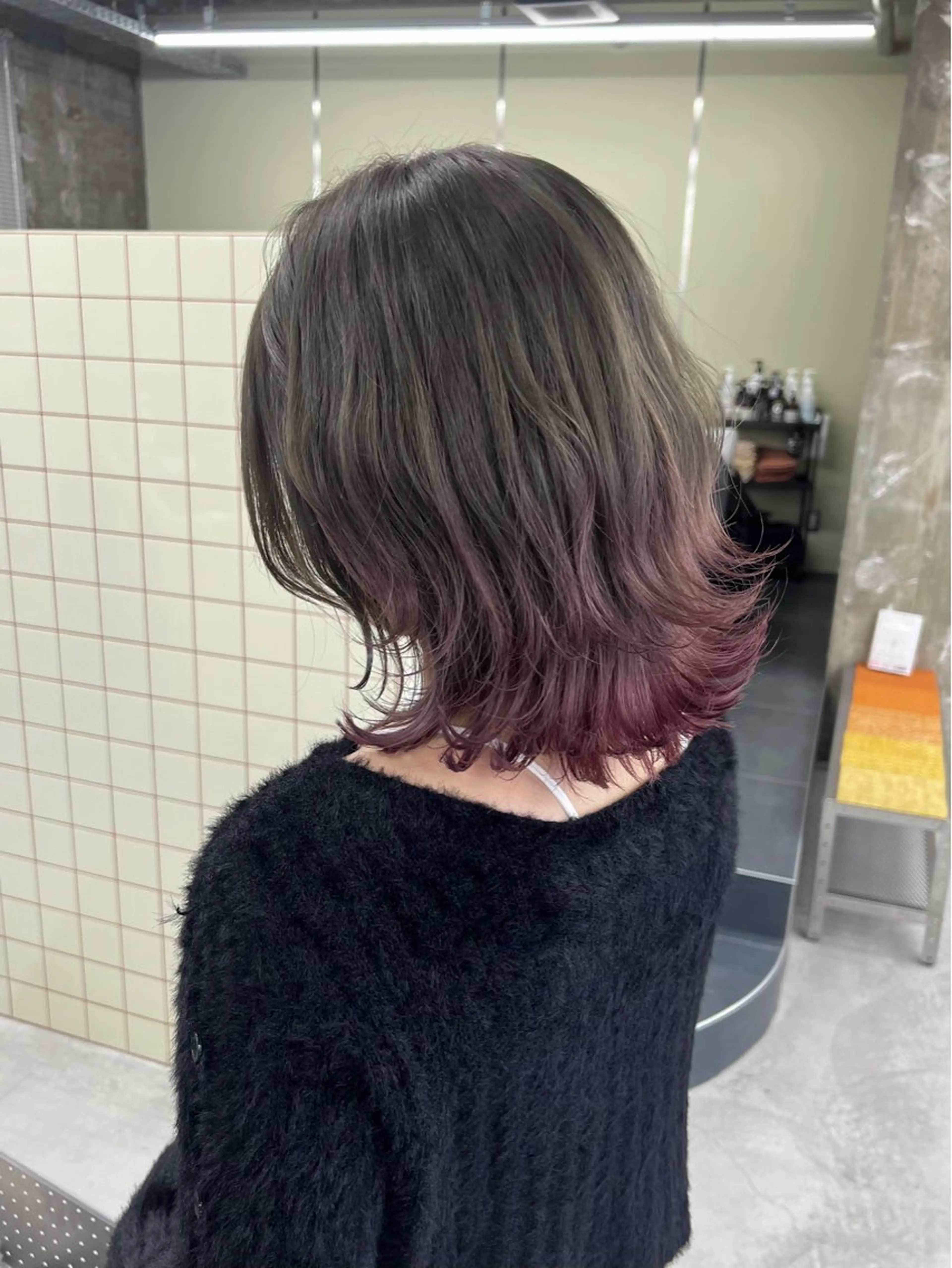 セミロング カラー 【BELLA】 KONI/阿倍野のヘアスタイル