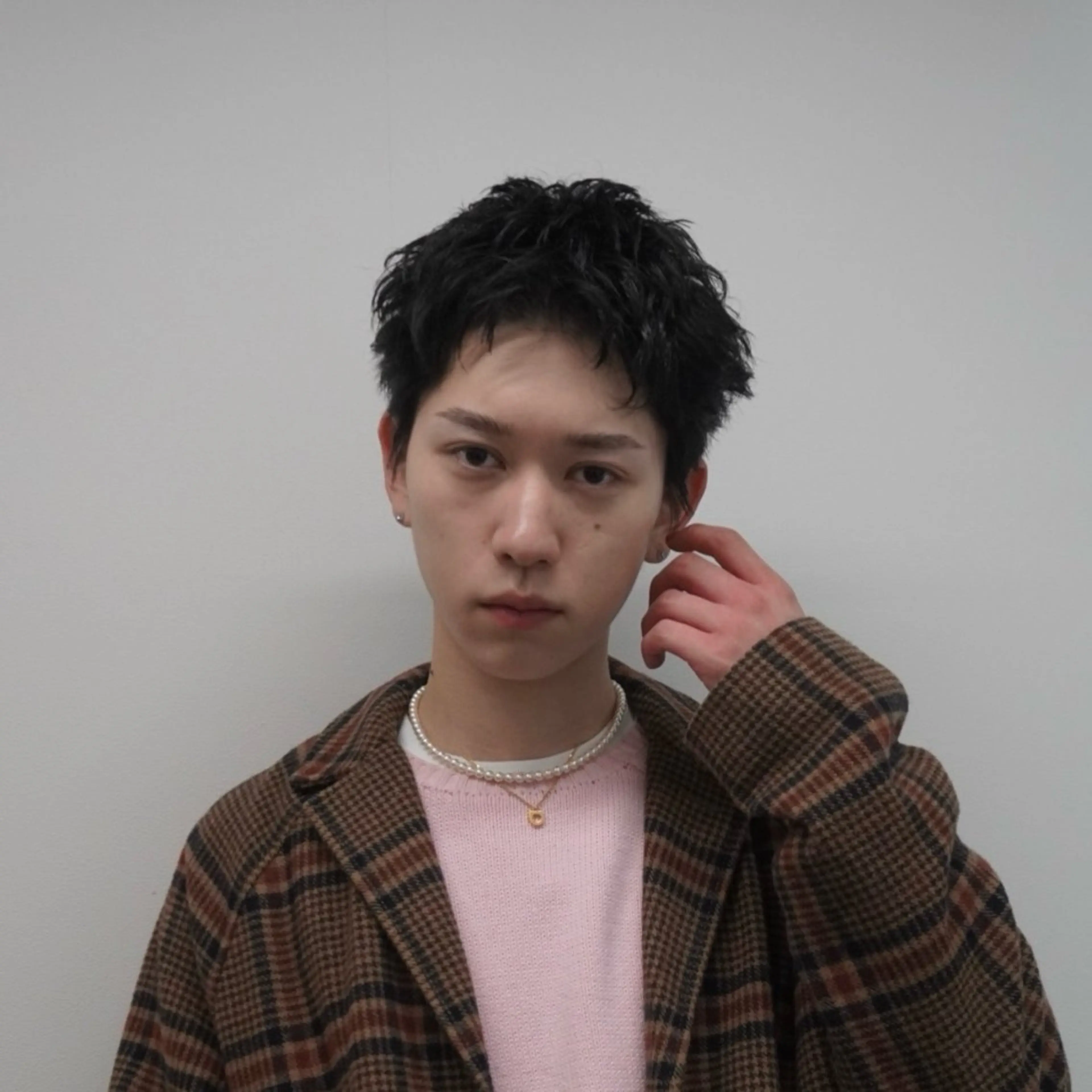 メンズ カット RIKU⚡️毛流れ ヘア×眉ワックスのヘアスタイル