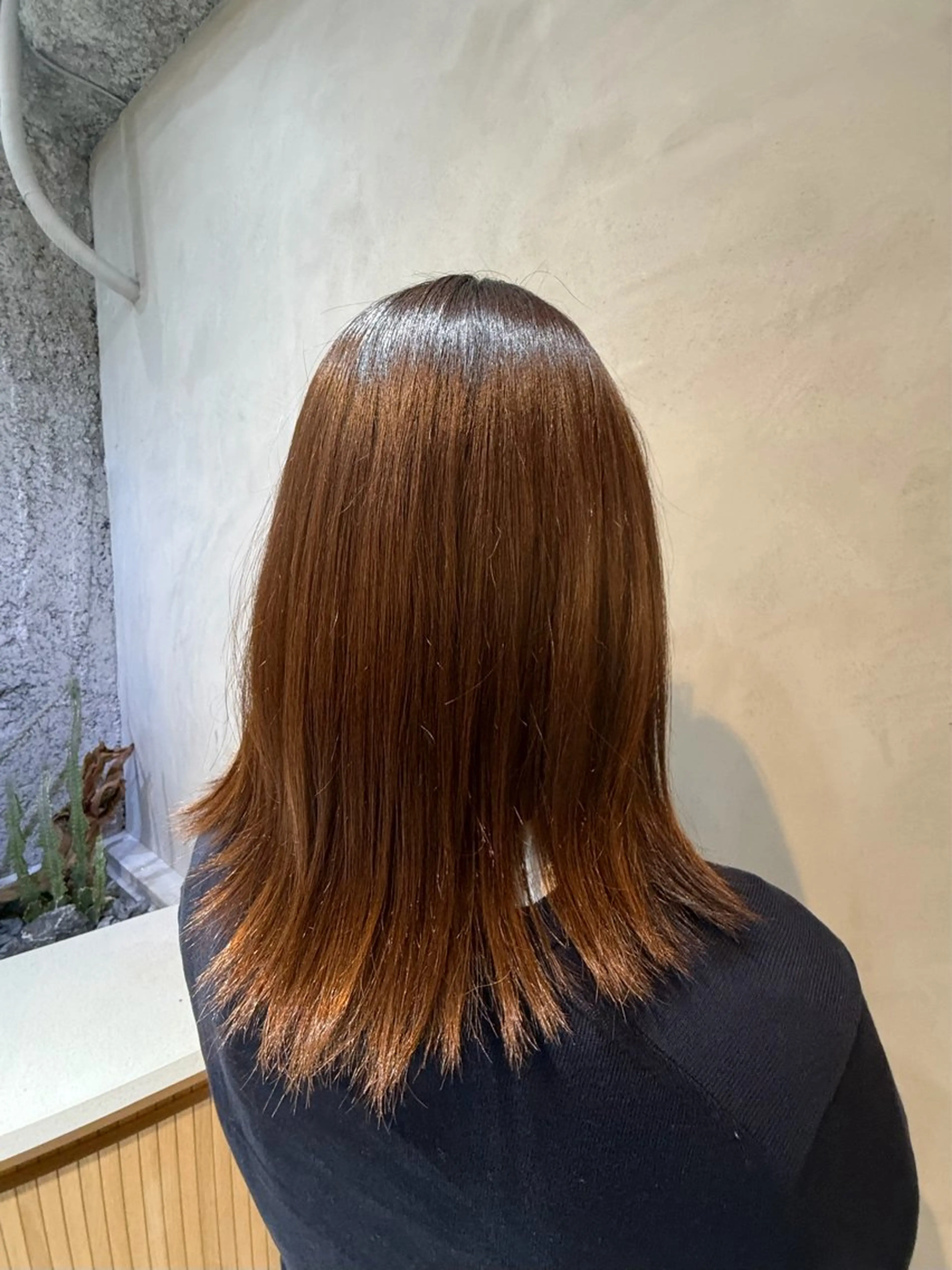 ミディアム カット ヘアカラー トリートメント 村田 未来のヘアスタイル