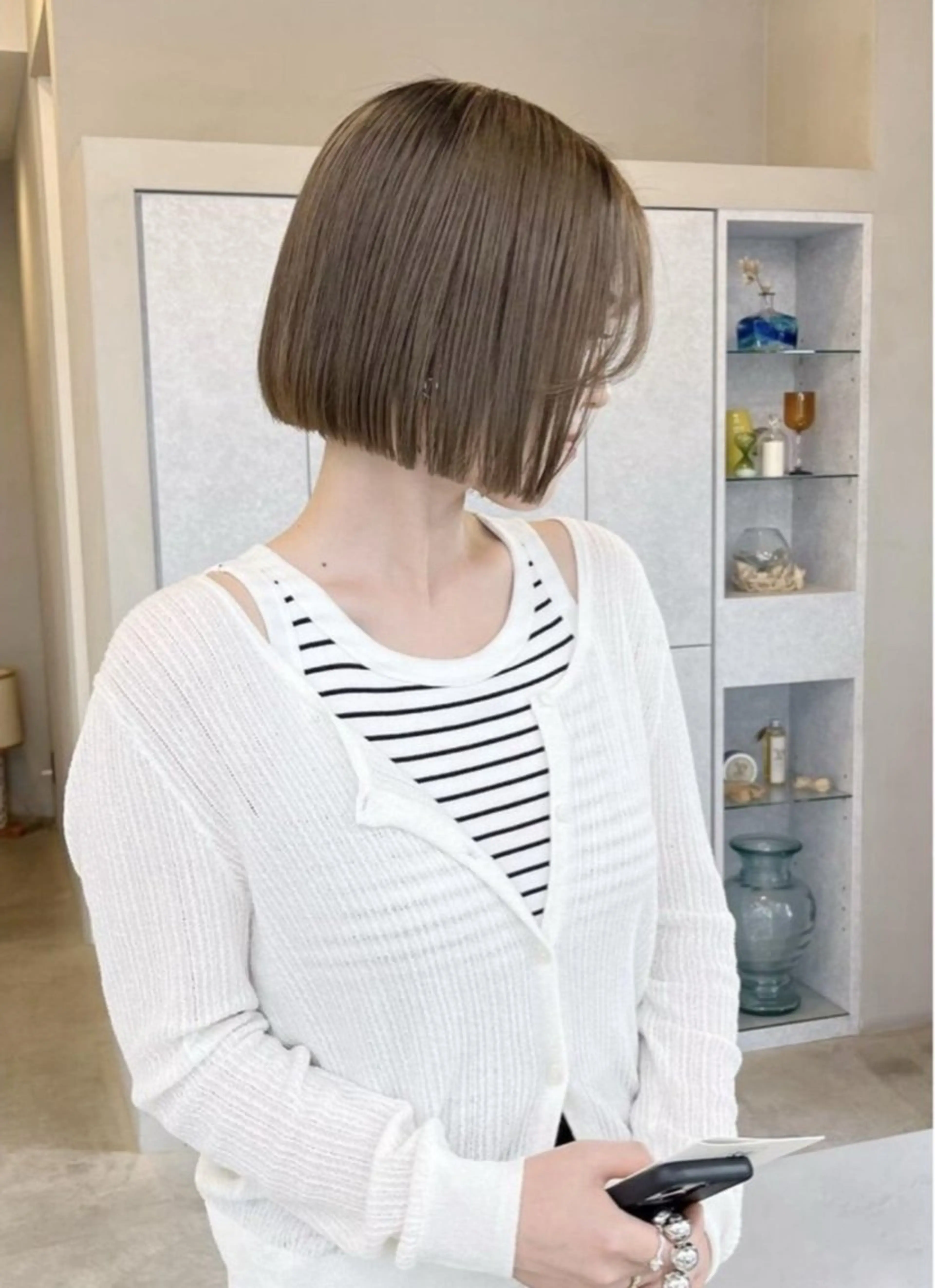 ミディアム hanae 安城/color🎼のヘアスタイル