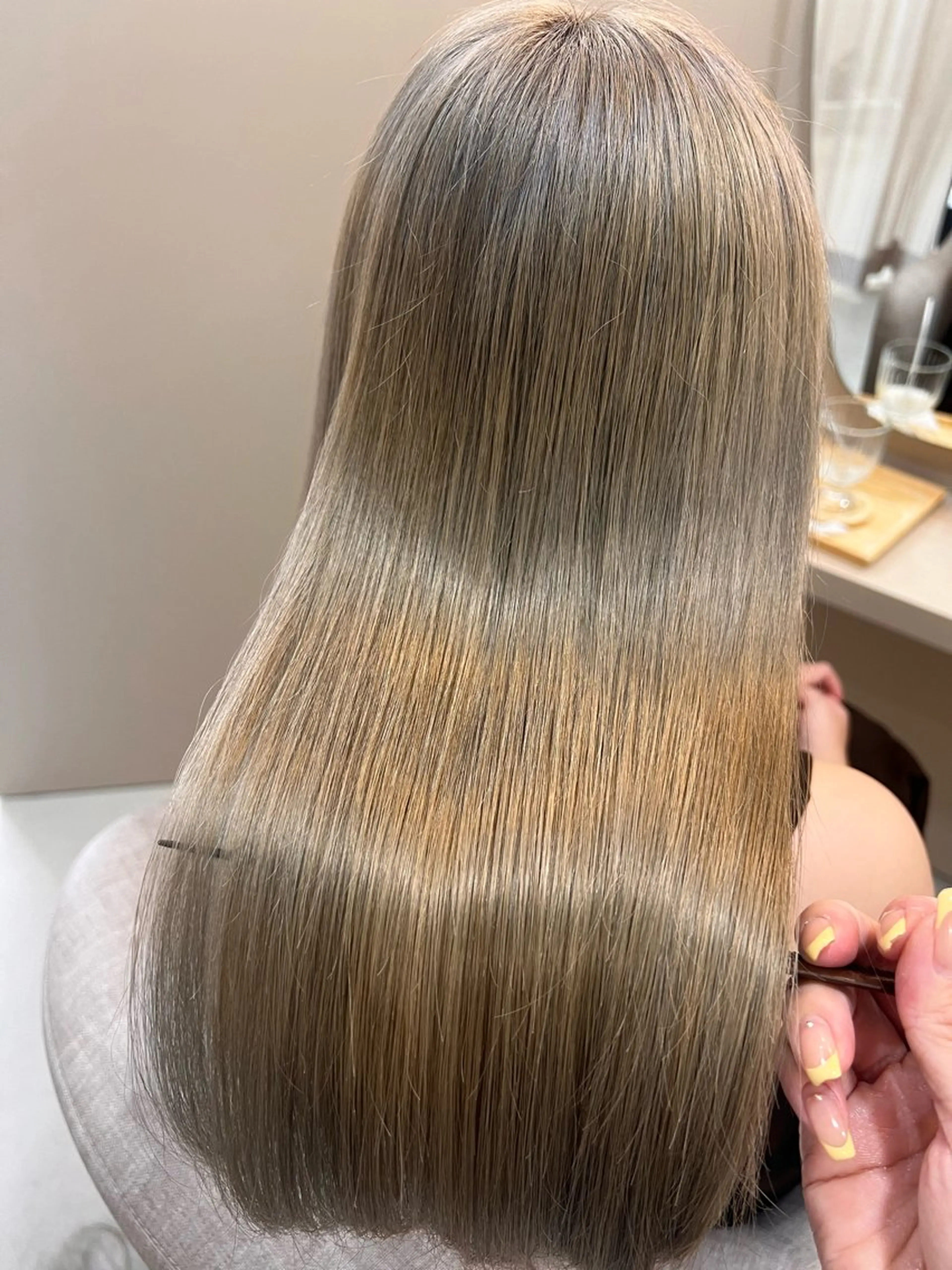 セミロング カット ヘアカラー トリートメント ヘッドスパ MAHO/透明感 /艶髪のヘアスタイル