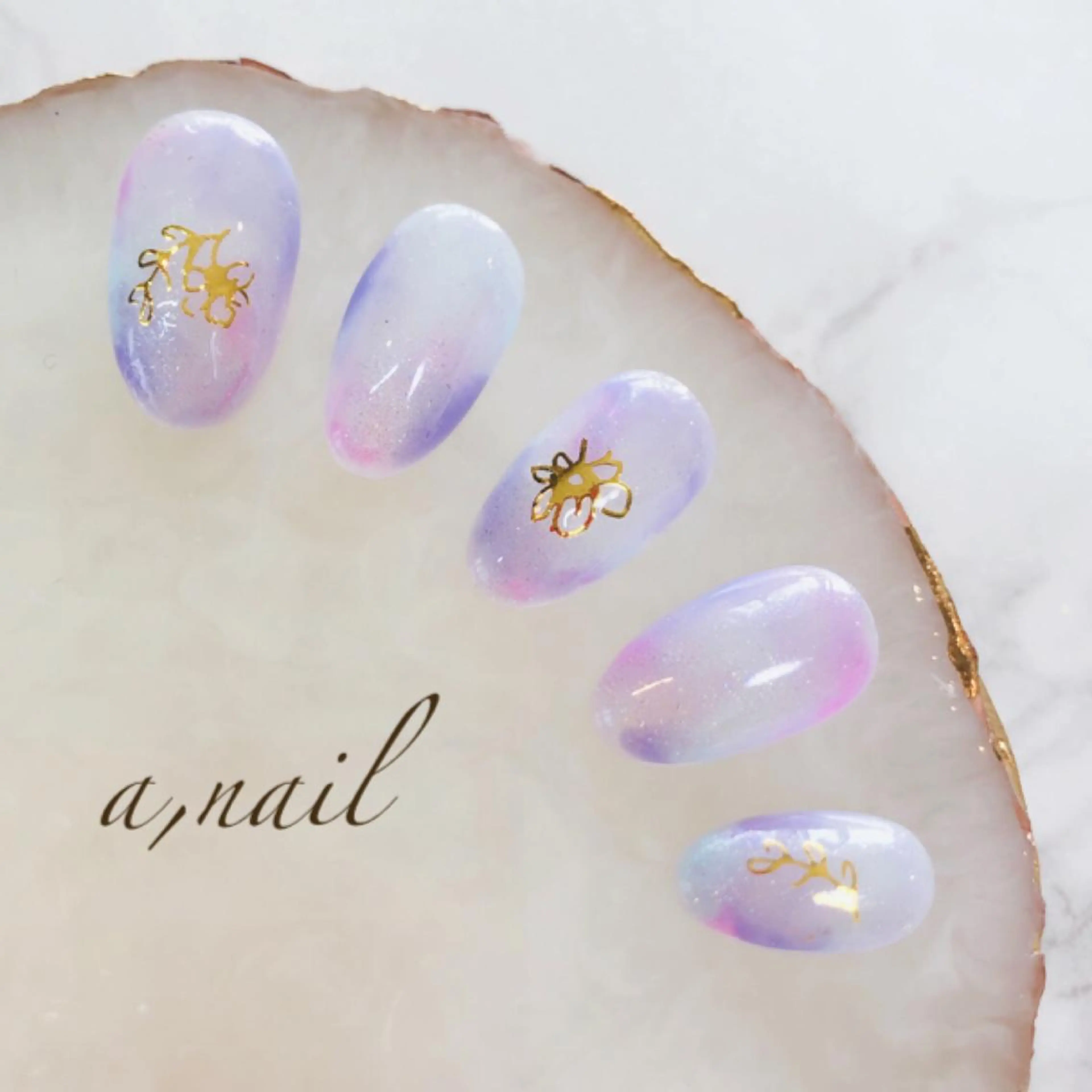 ネイル フラワーネイル フットネイル ジェルネイル グラデーション ニュアンスネイル ハンドネイル ネイルサロン エーネイルのネイルデザイン