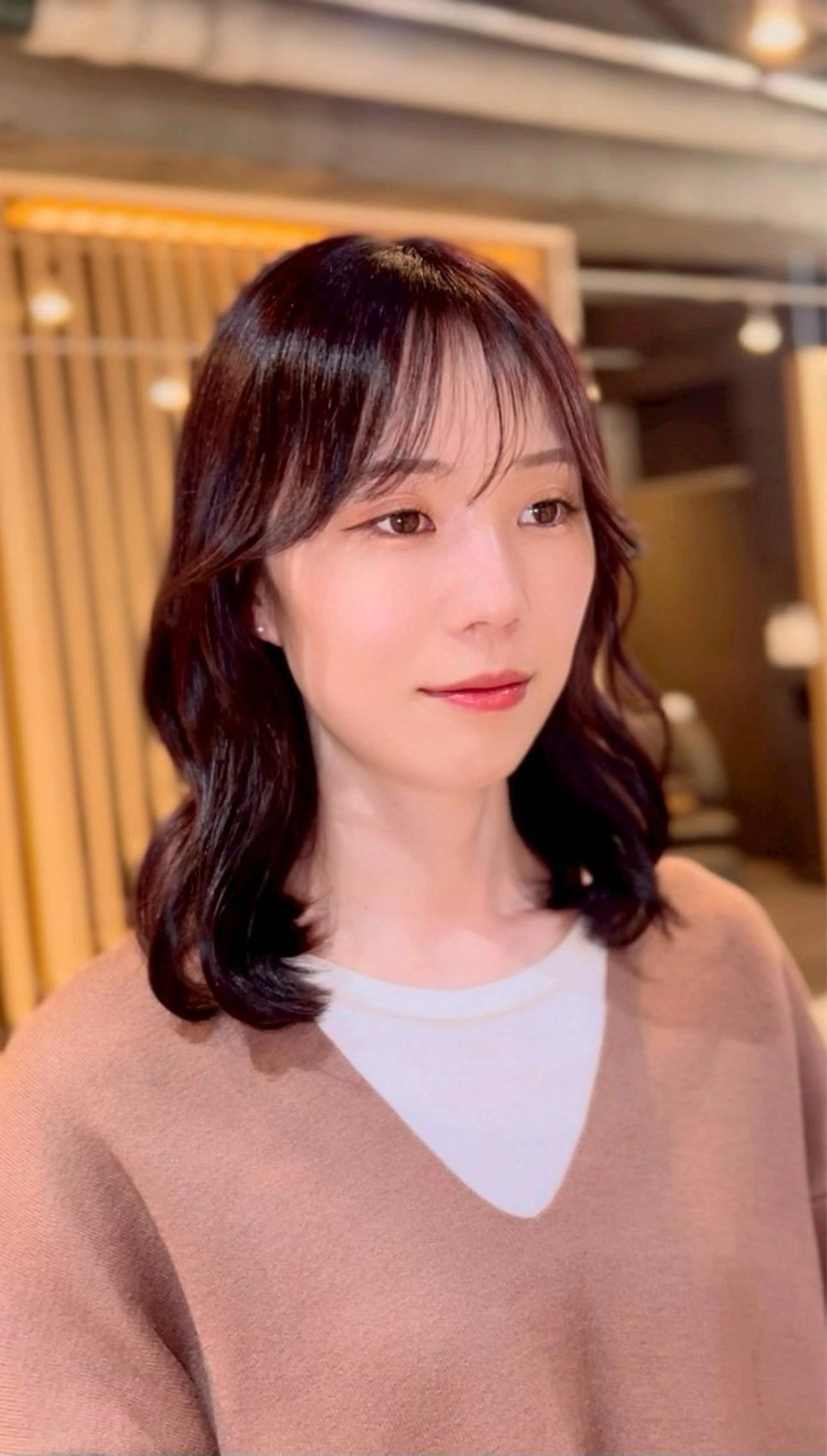 ミディアム カラー みな🫧艶カラー /似合わせカットのヘアスタイル