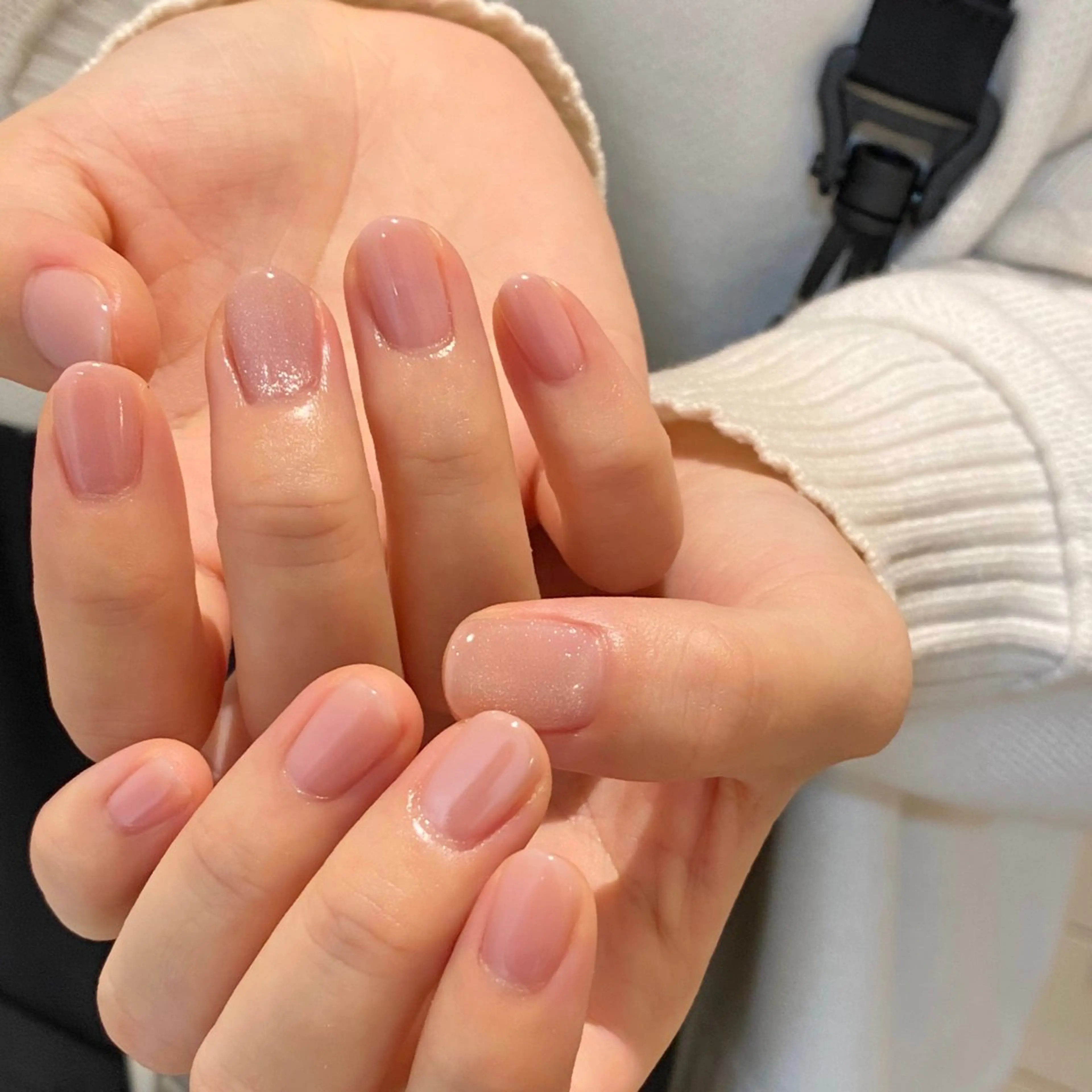 ネイル マグネットネイル ミラーネイル ホワイト ハンドネイル Yuriko Omi パラジェル/渋谷のネイルデザイン