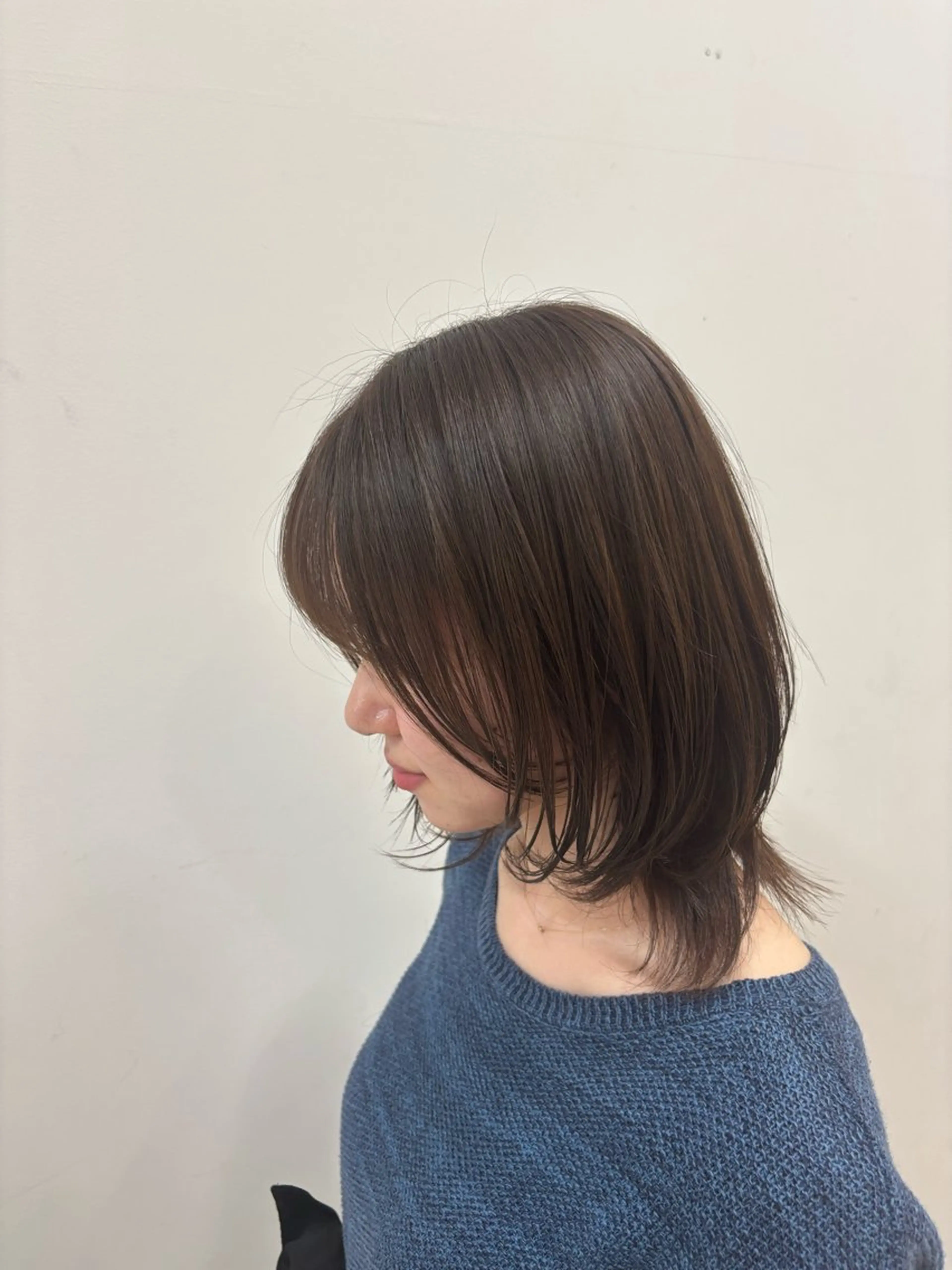 ミディアム 顔周りカット ハッシュカット 韓国風ヘア レイヤーカット 小顔カット ショート/カラー /メンズヘア/魁人のヘアスタイル