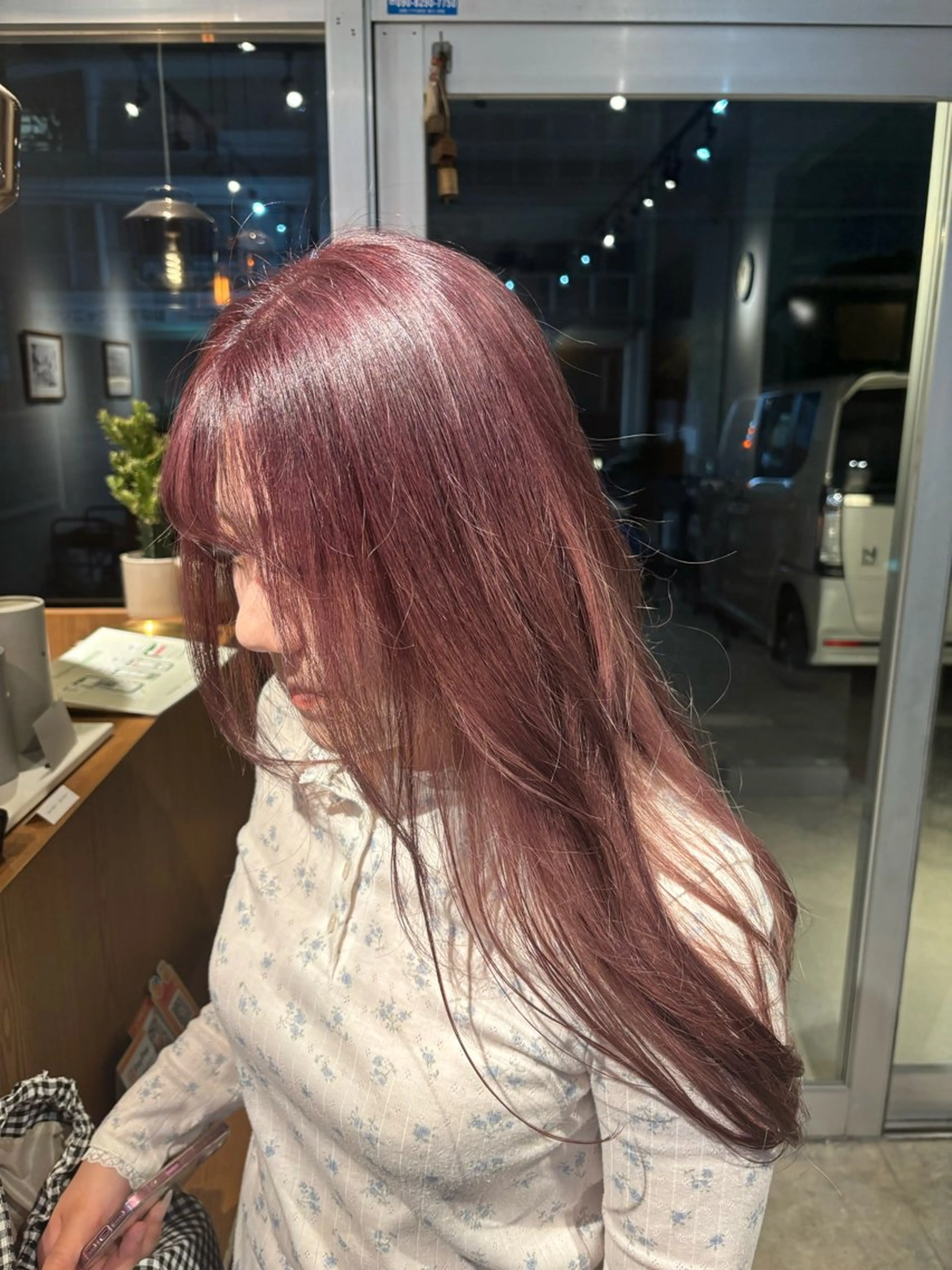 ロング カラー ピンクカラー ヘアカラー hair ruup/ 寿音のヘアスタイル