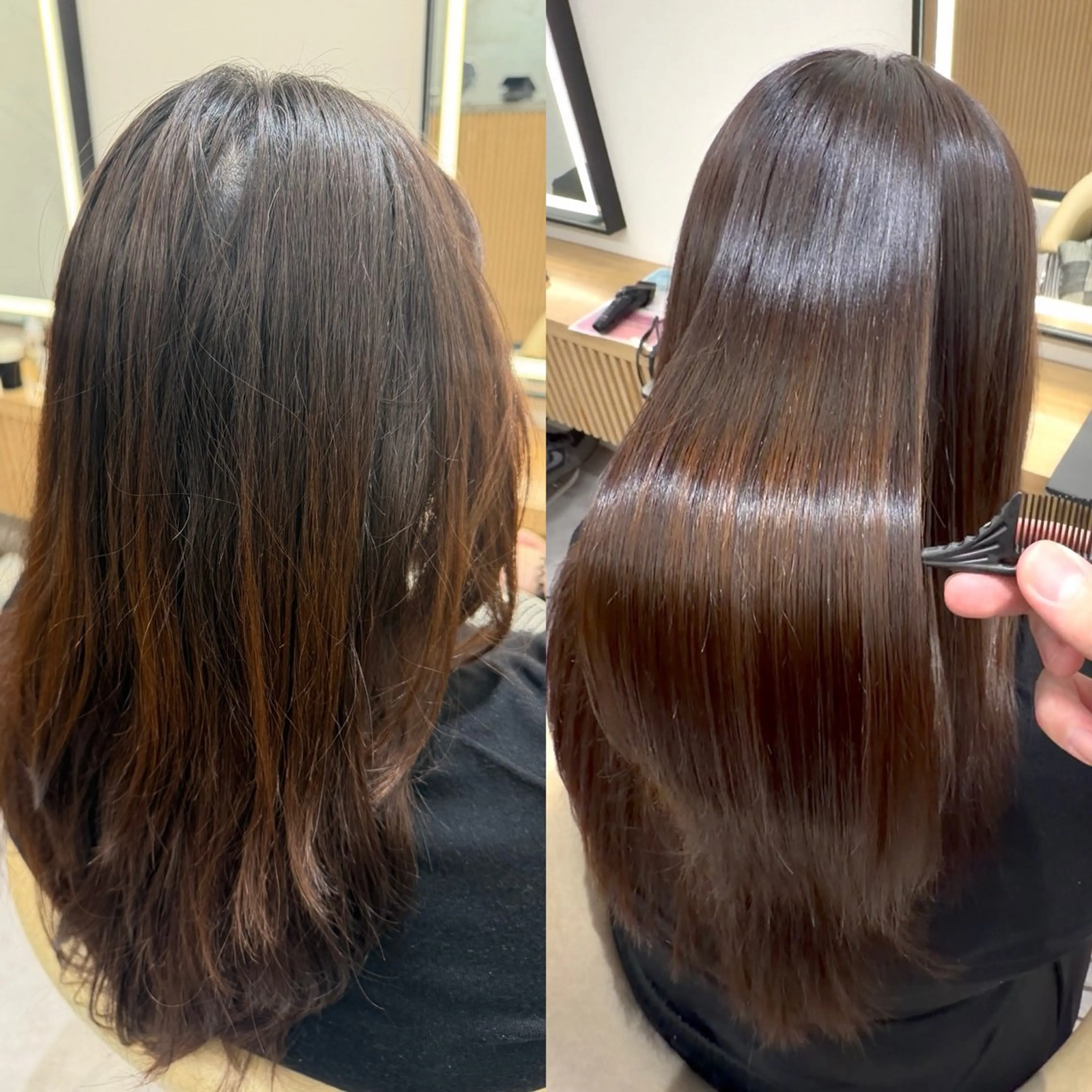 ロング 切りっぱなしボブ ボブ 顔周りカット ハッシュカット ハイレイヤー カット 縮毛矯正 巻ける縮毛矯正/ボブ 小顔カット大和田拓夢のヘアスタイル