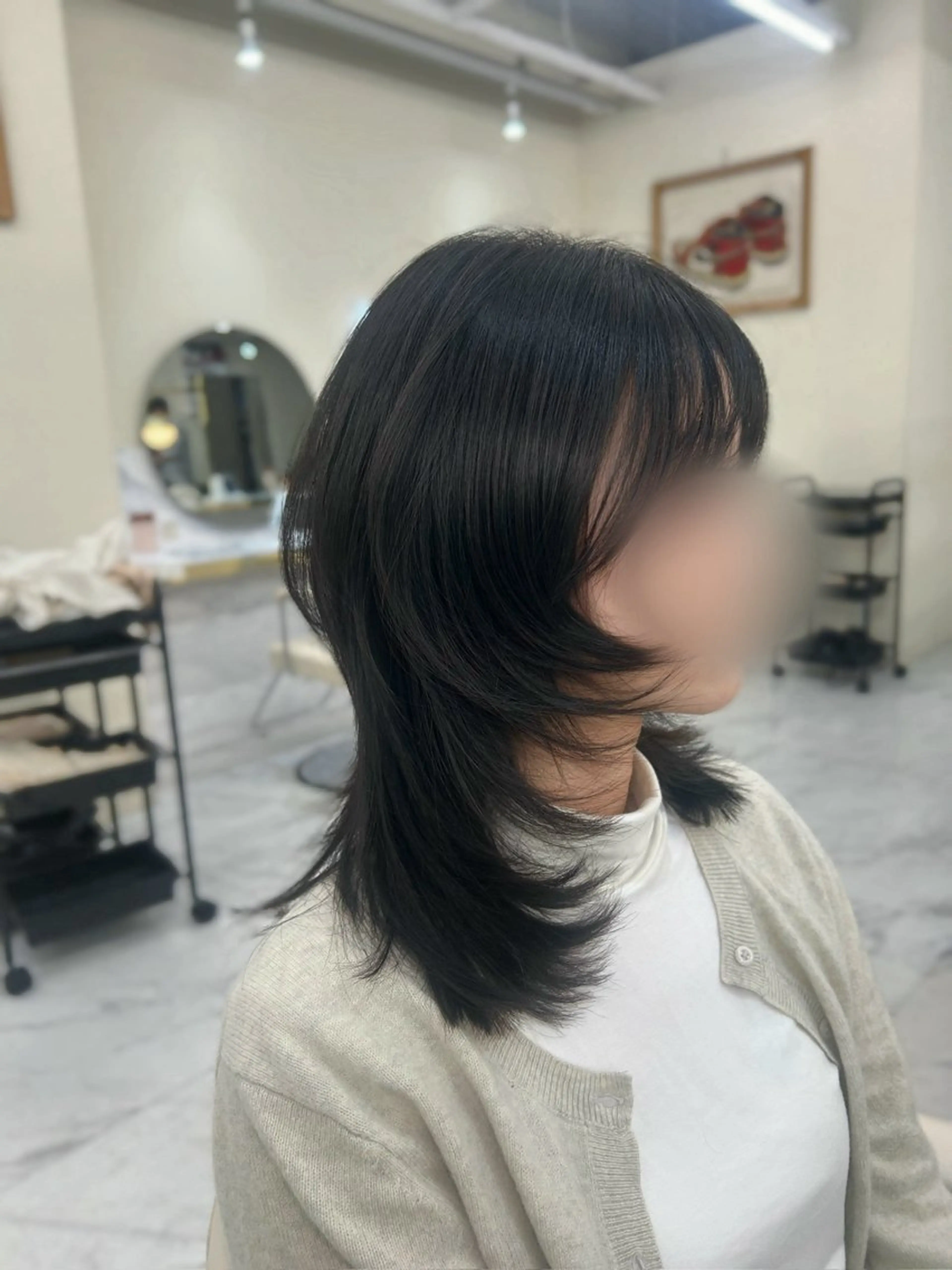 ミディアム hiyori🎀/艶 カラー/レイヤーのヘアスタイル