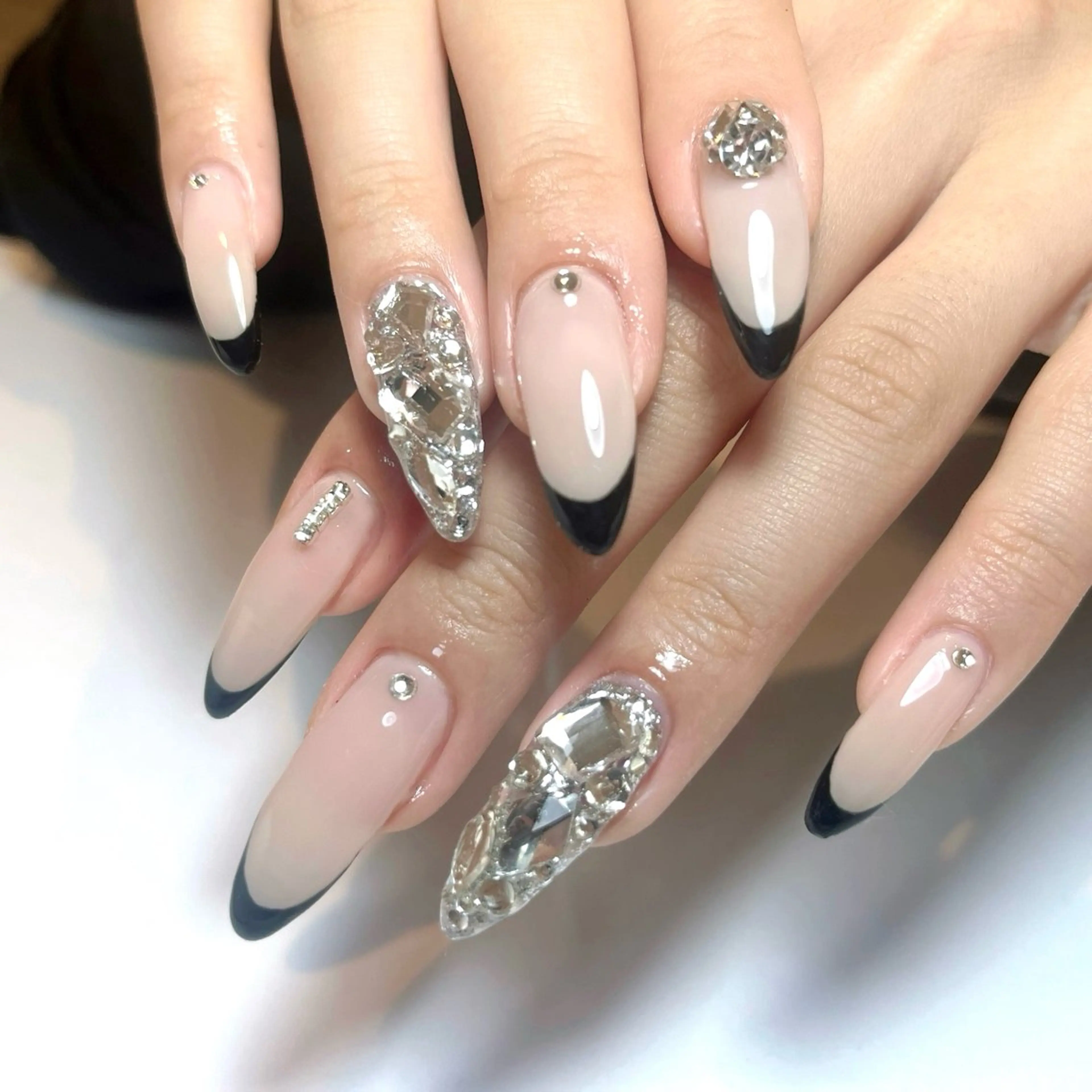 ネイル スカルプネイル ハンドネイル eight横浜☁️ くまべのネイルデザイン