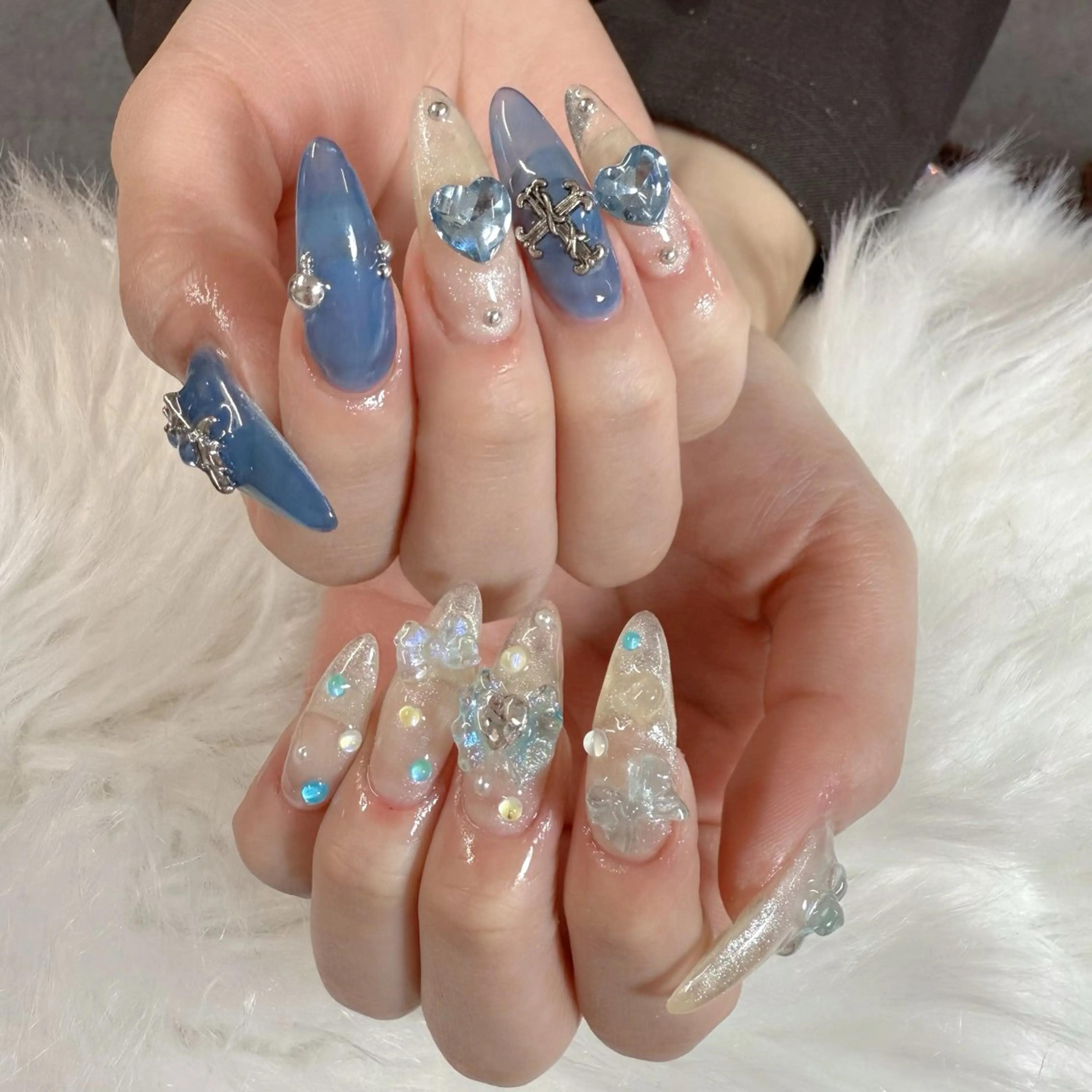 ネイル ハンドネイル 🎀nana🫧 ワンホンネイル🎀のネイルデザイン