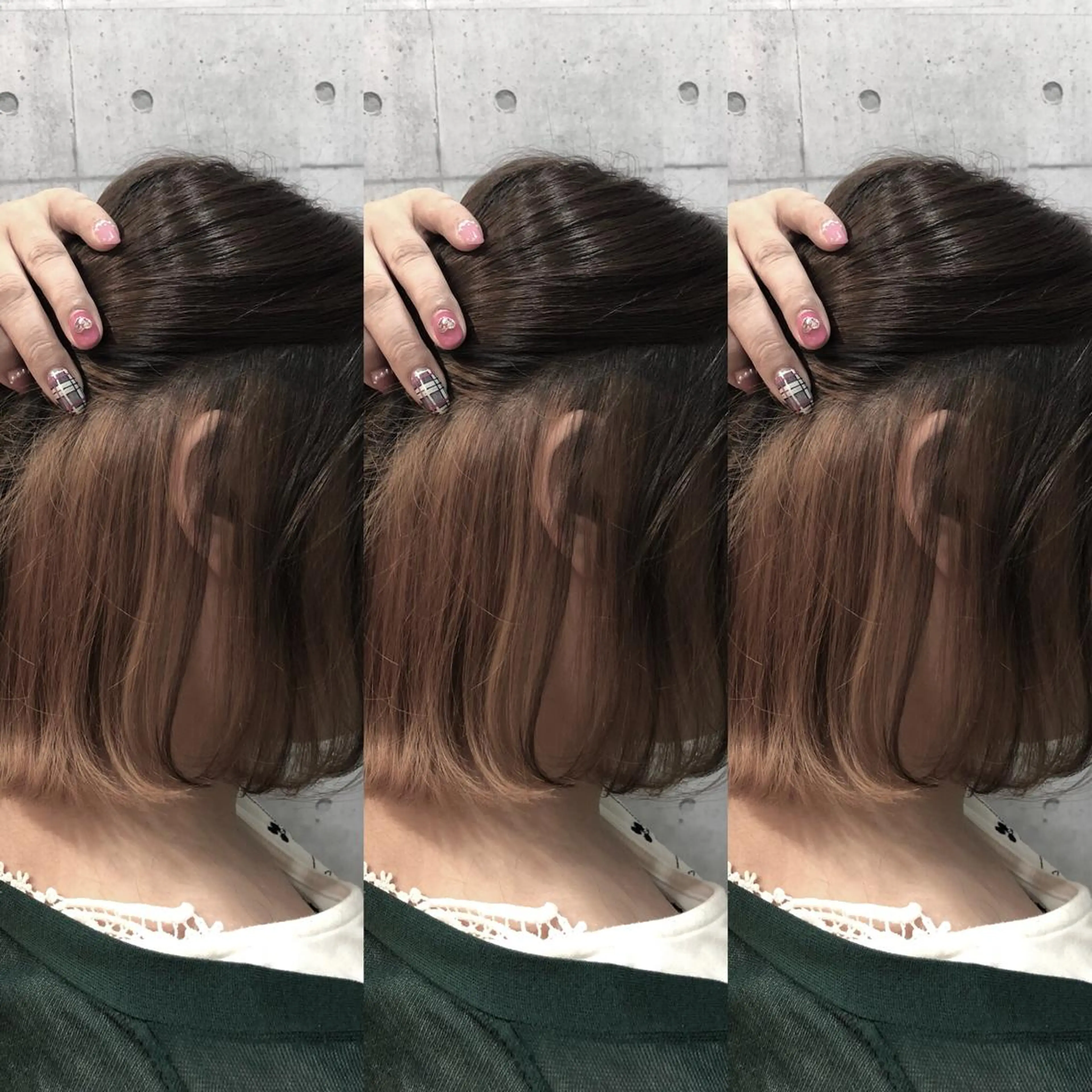 ミディアム カラー 金沢 広美のヘアスタイル