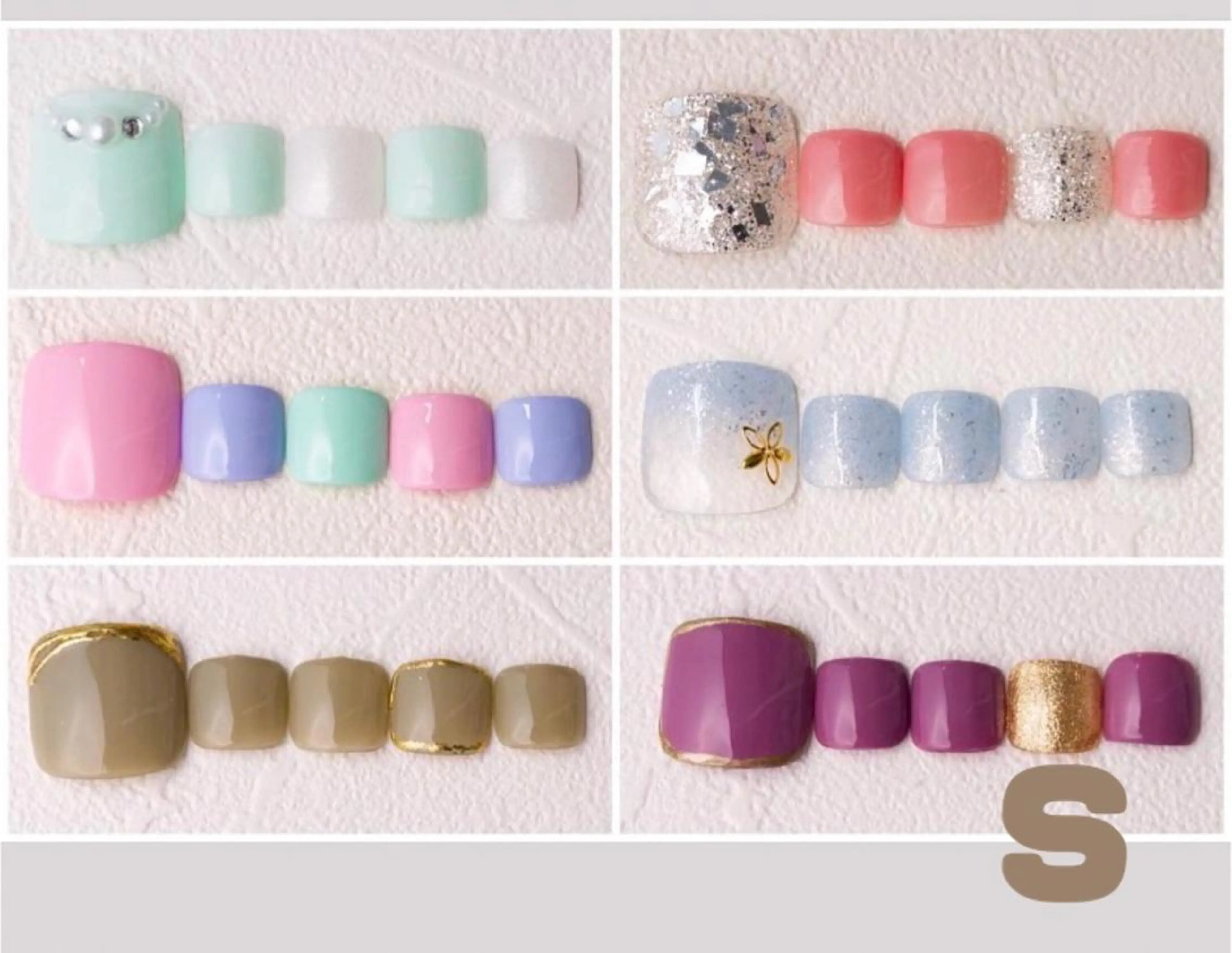 ネイル フットネイル シンプルネイル クレアラルーチェ 広島店のネイルデザイン