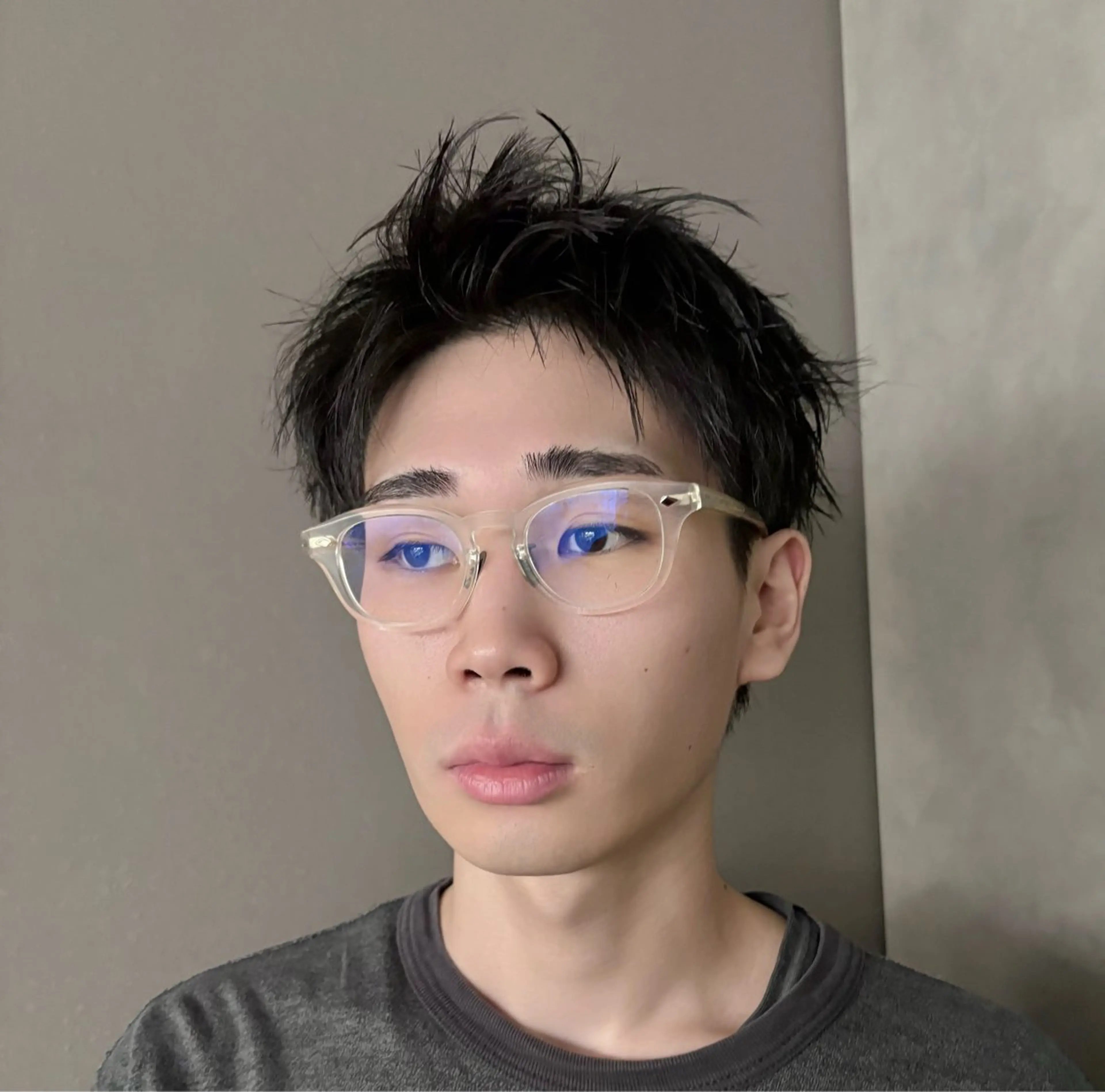 🟢【短髪で雰囲気のあるパーマスタイル】メンズカット➕ピンパーマ 卒業、入学式前限定価格￥8800の写真