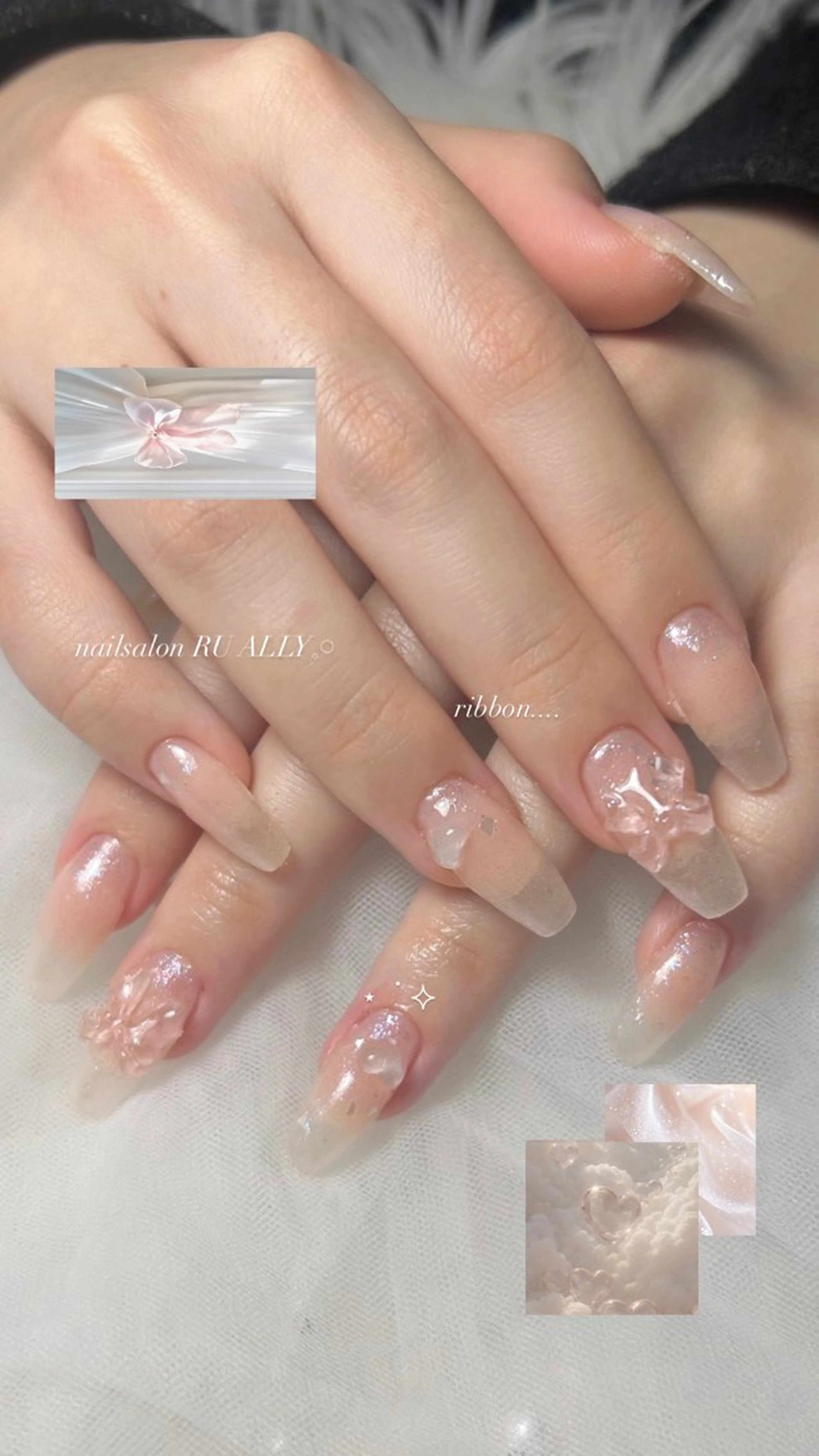 ネイル ハンドネイル 🧸RU ALLY ANN‪ෆ‪.*･ﾟのネイルデザイン