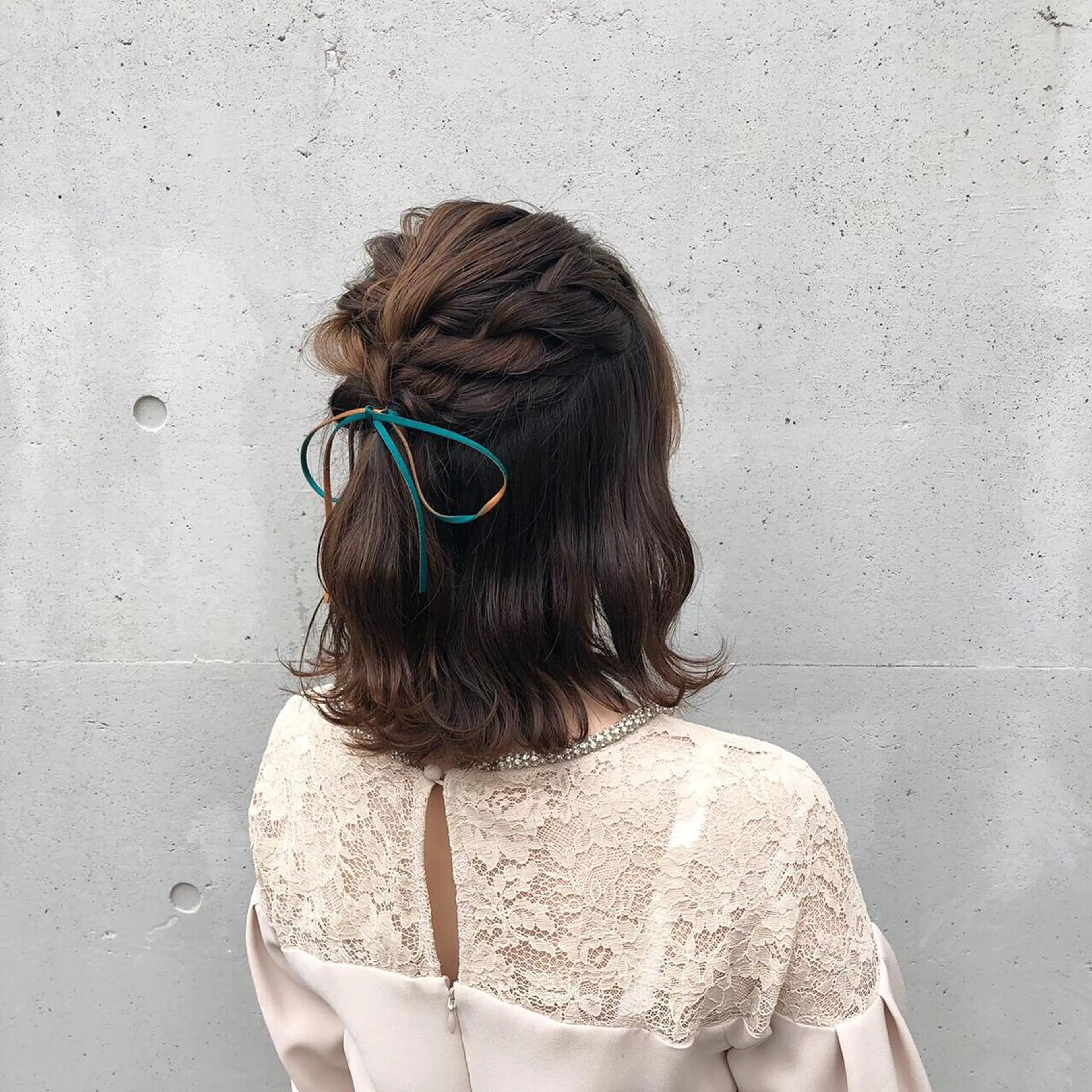 ミディアム 酸性縮毛矯正🧴韓国 レイヤー/髪質改善のヘアスタイル