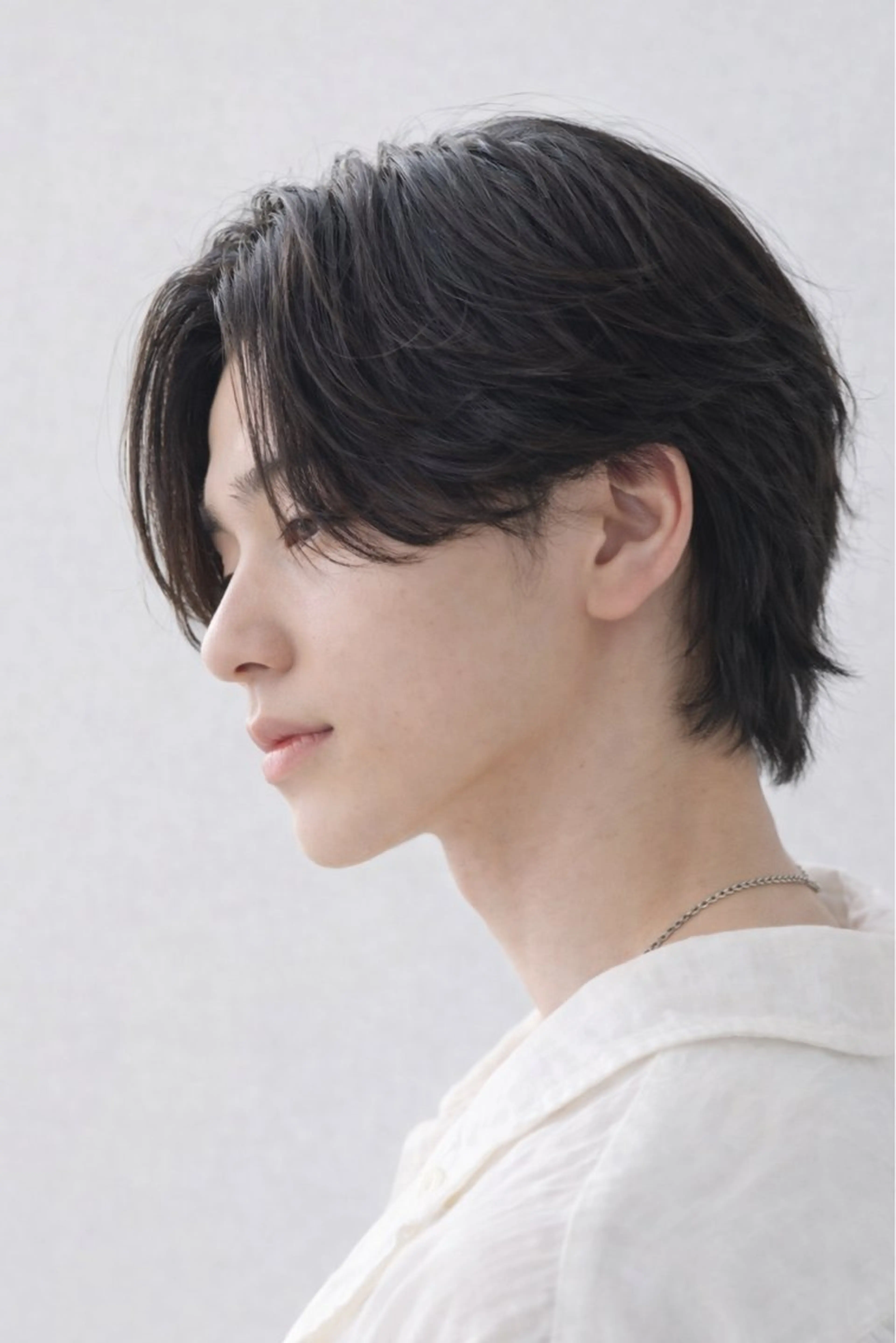 ミディアム ハイライト レイヤーカット カット ハイライトカラー 浦和メンズ新井涼太のヘアスタイル