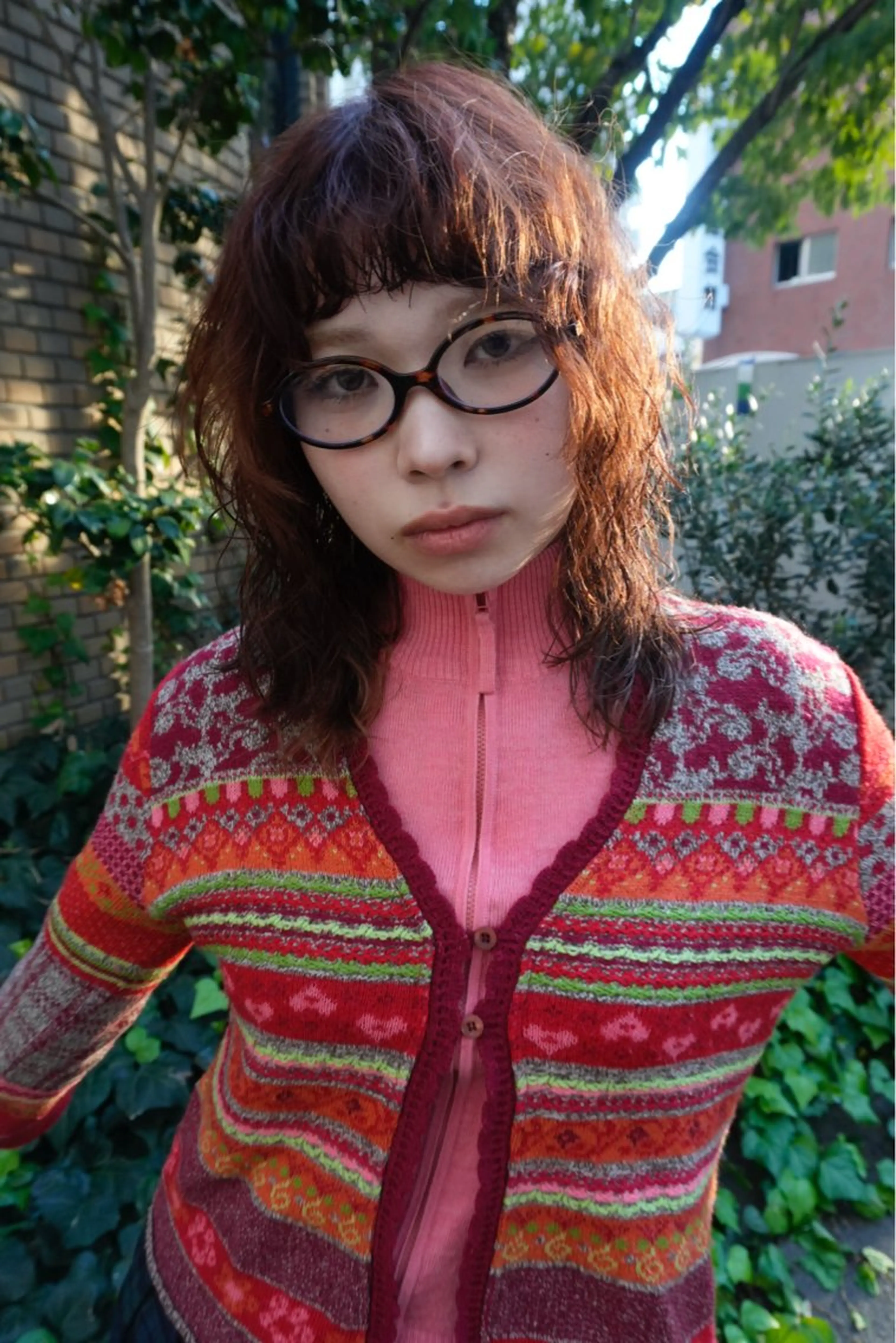 ミディアム カット パーマ ⭐︎ハイトーン /レイヤー✩momoのヘアスタイル