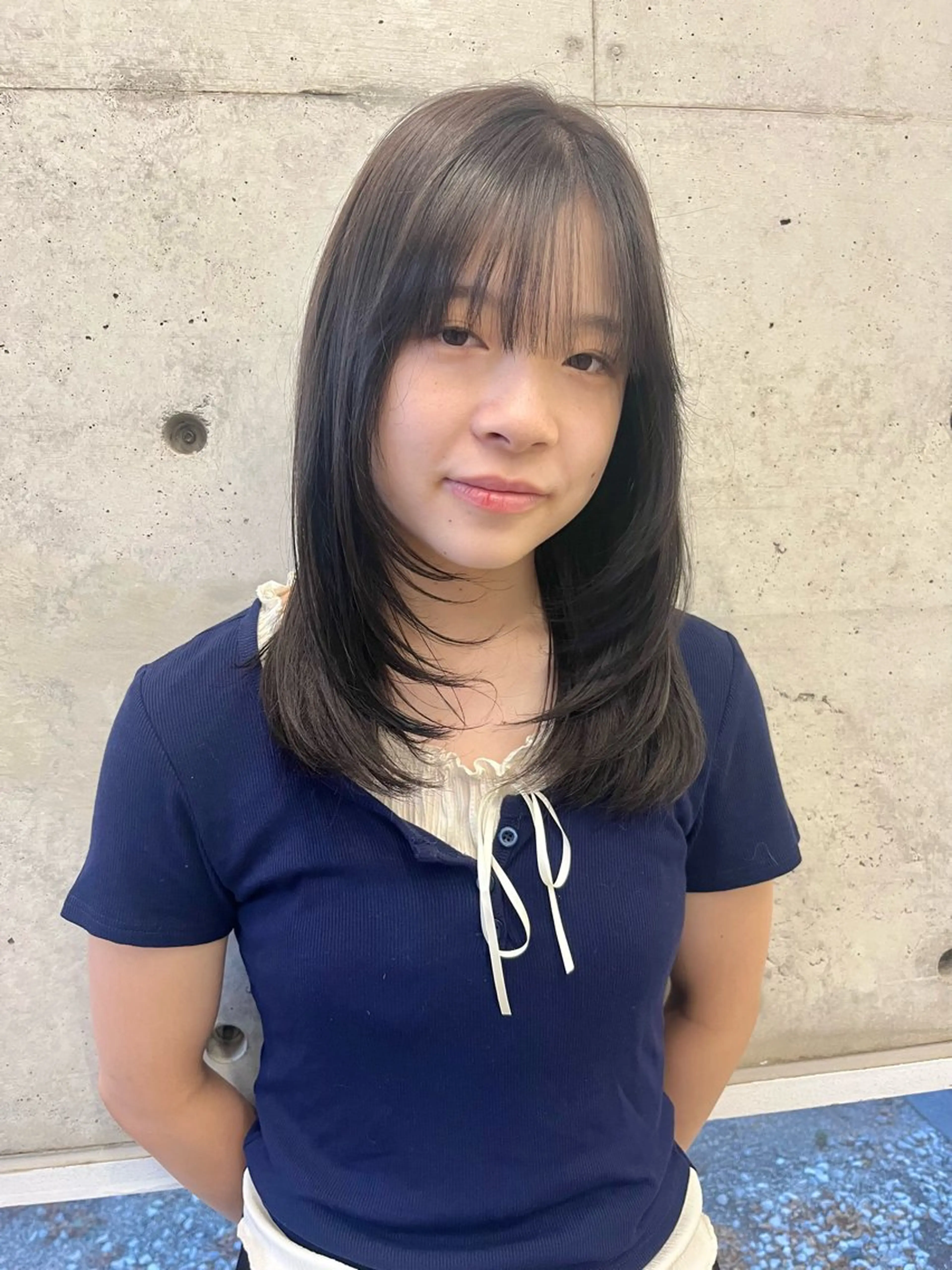 ミディアム カラー 透明感カラー レイヤーカット ヘアカラー LOMARLIE / 𝐂𝐇𝐈𝐊𝐀のヘアスタイル