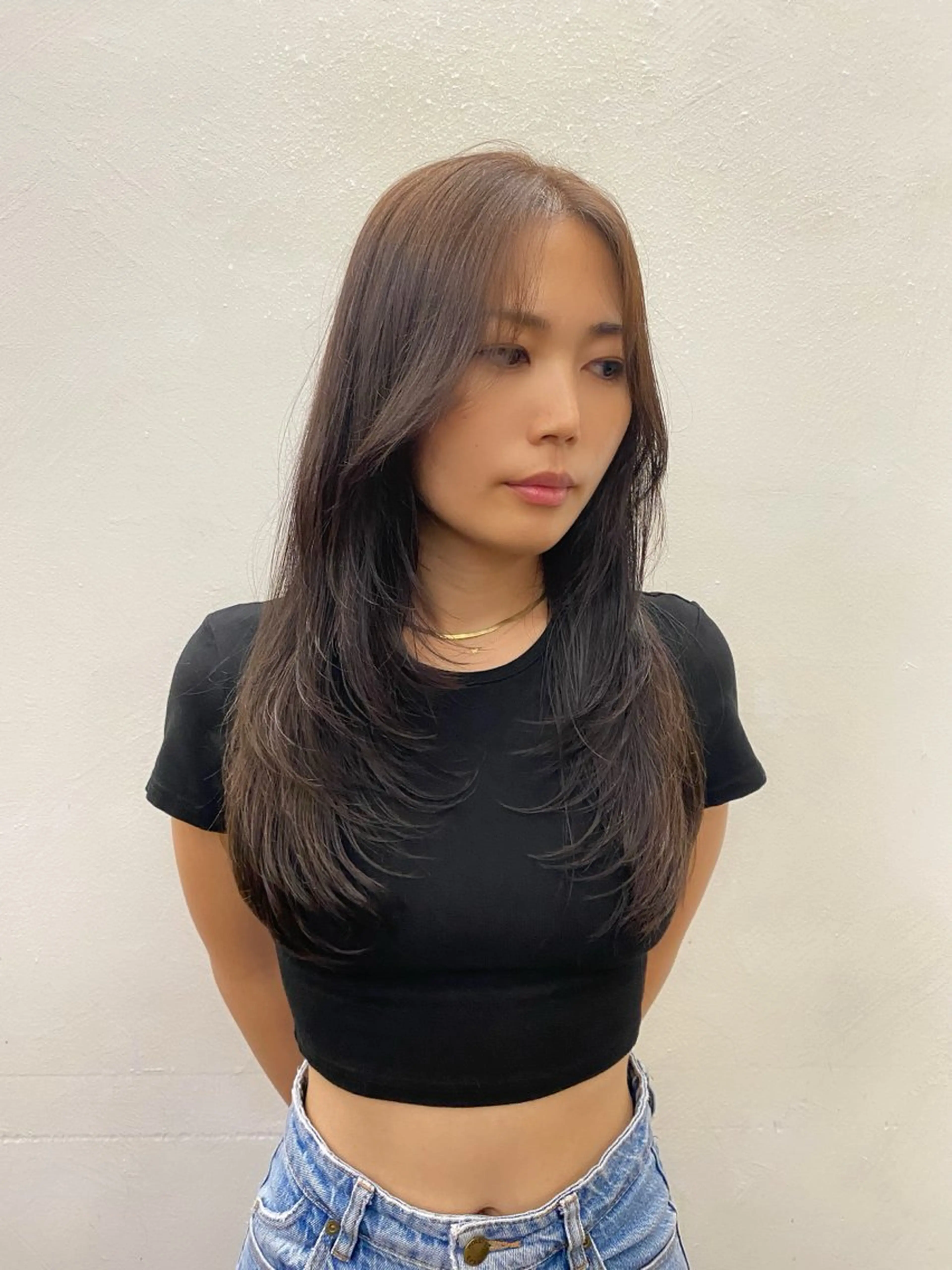 ロング カラー 似合わせレイヤー/ ニュアンスパーマ高倉のヘアスタイル