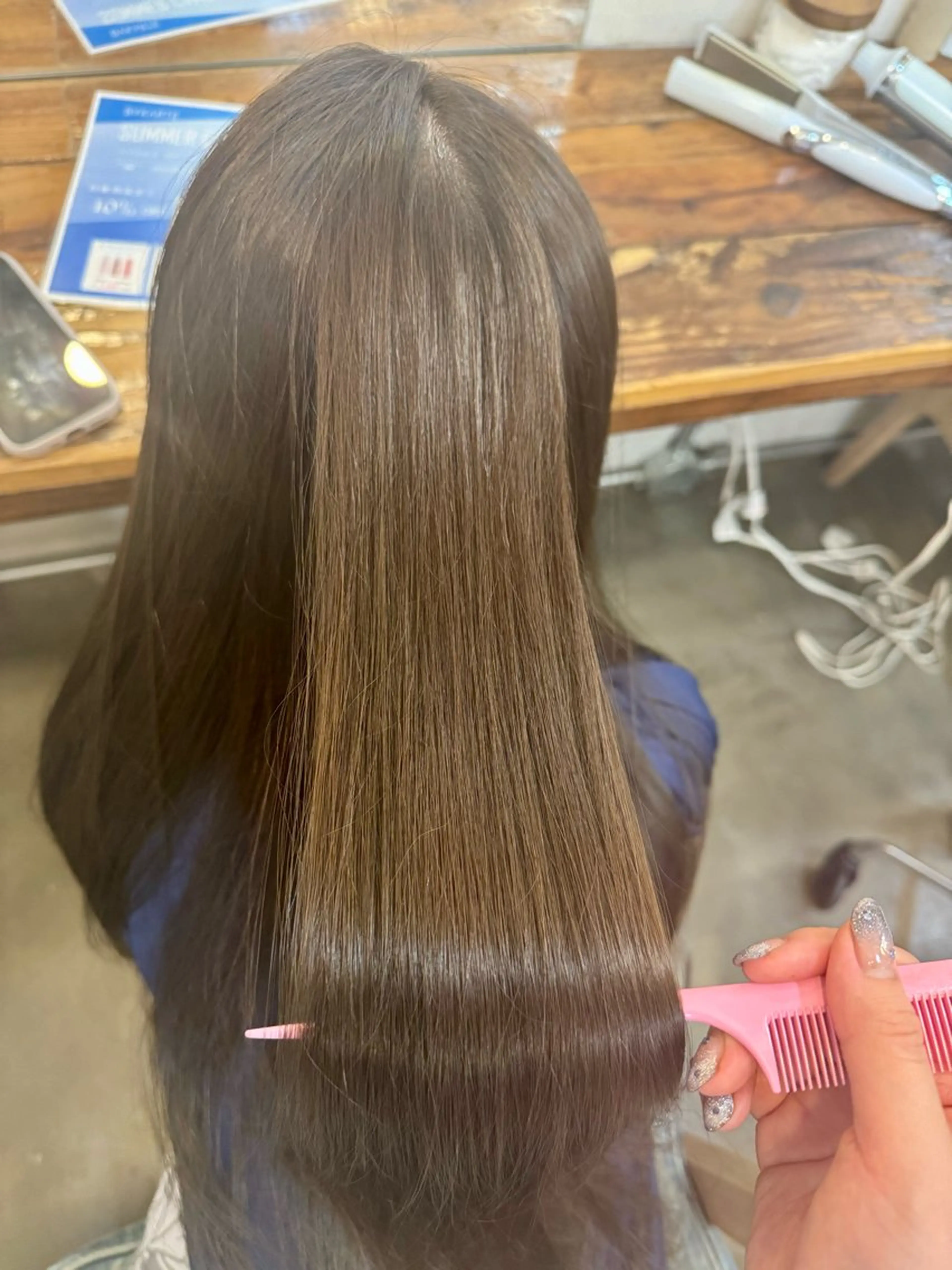 ロング カラー ベージュカラー オリーブベージュ モデル募集中 🫧こうめ🫧のヘアスタイル