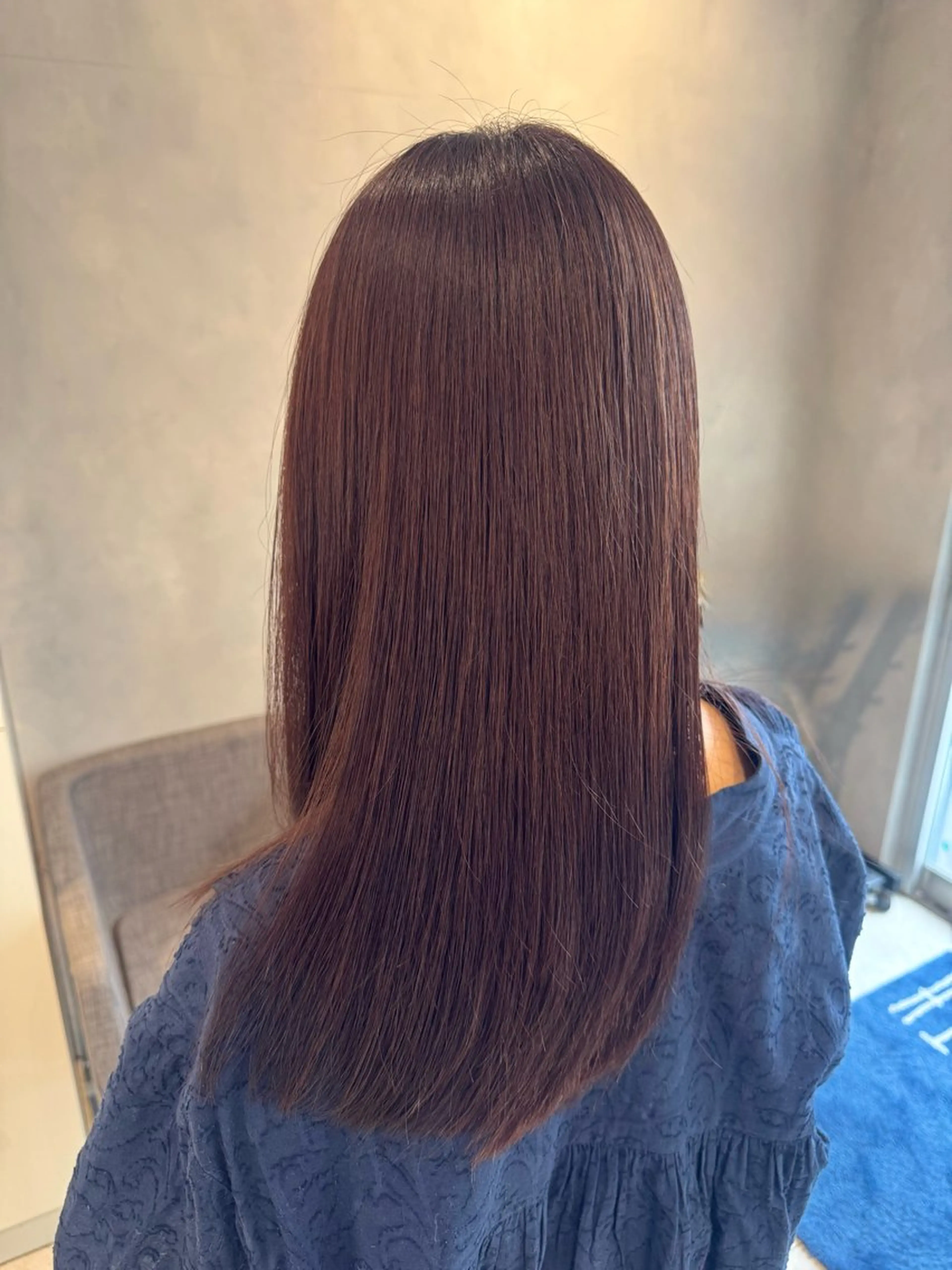 セミロング カラー ベージュカラー ピンクカラー ピンクベージュ 髪質改善 トリートメント 清水 洋孝のヘアスタイル