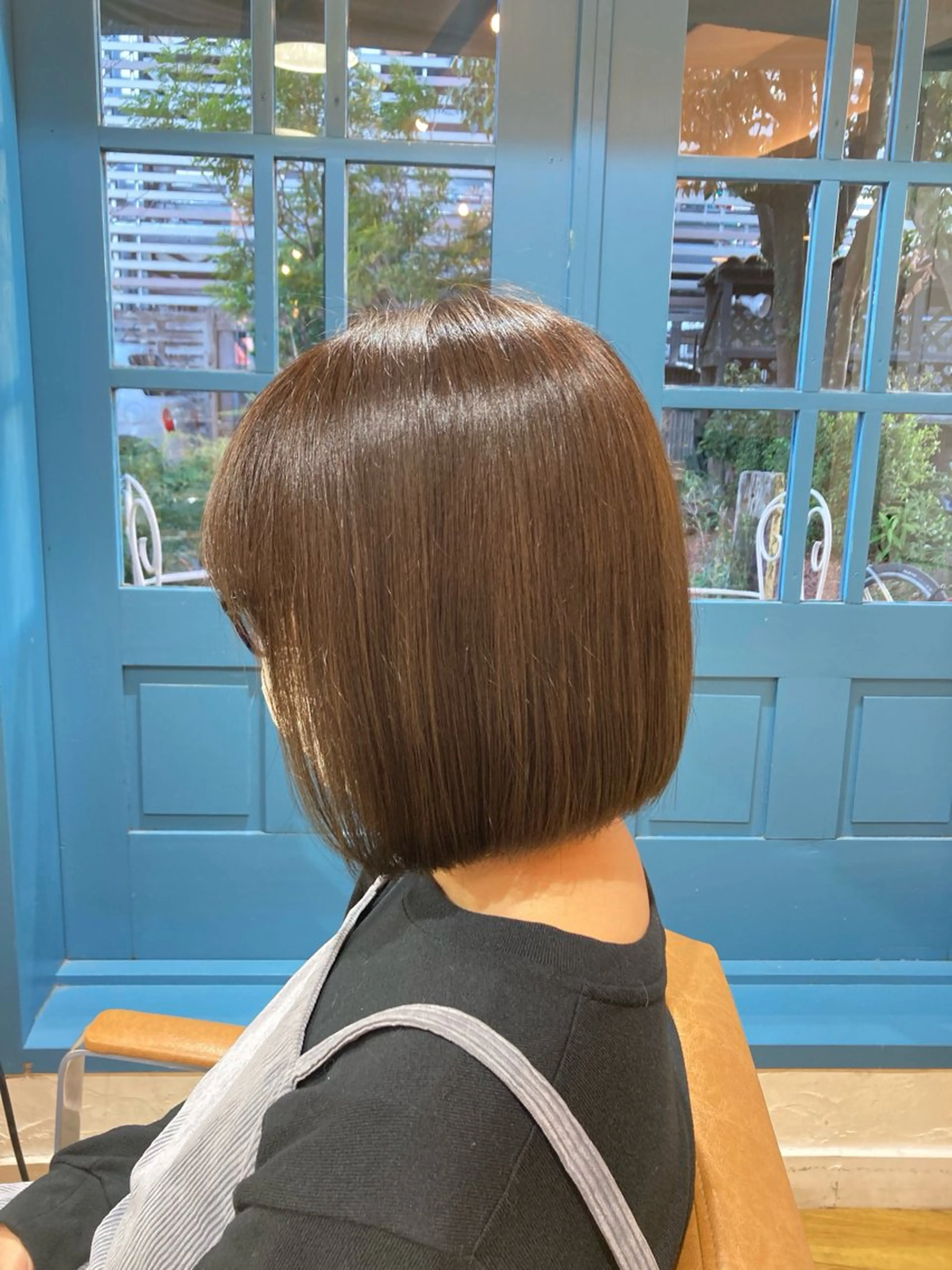 ミディアム カラー ブラウンカラー ナチュラルブラウン 靏 美咲のヘアスタイル