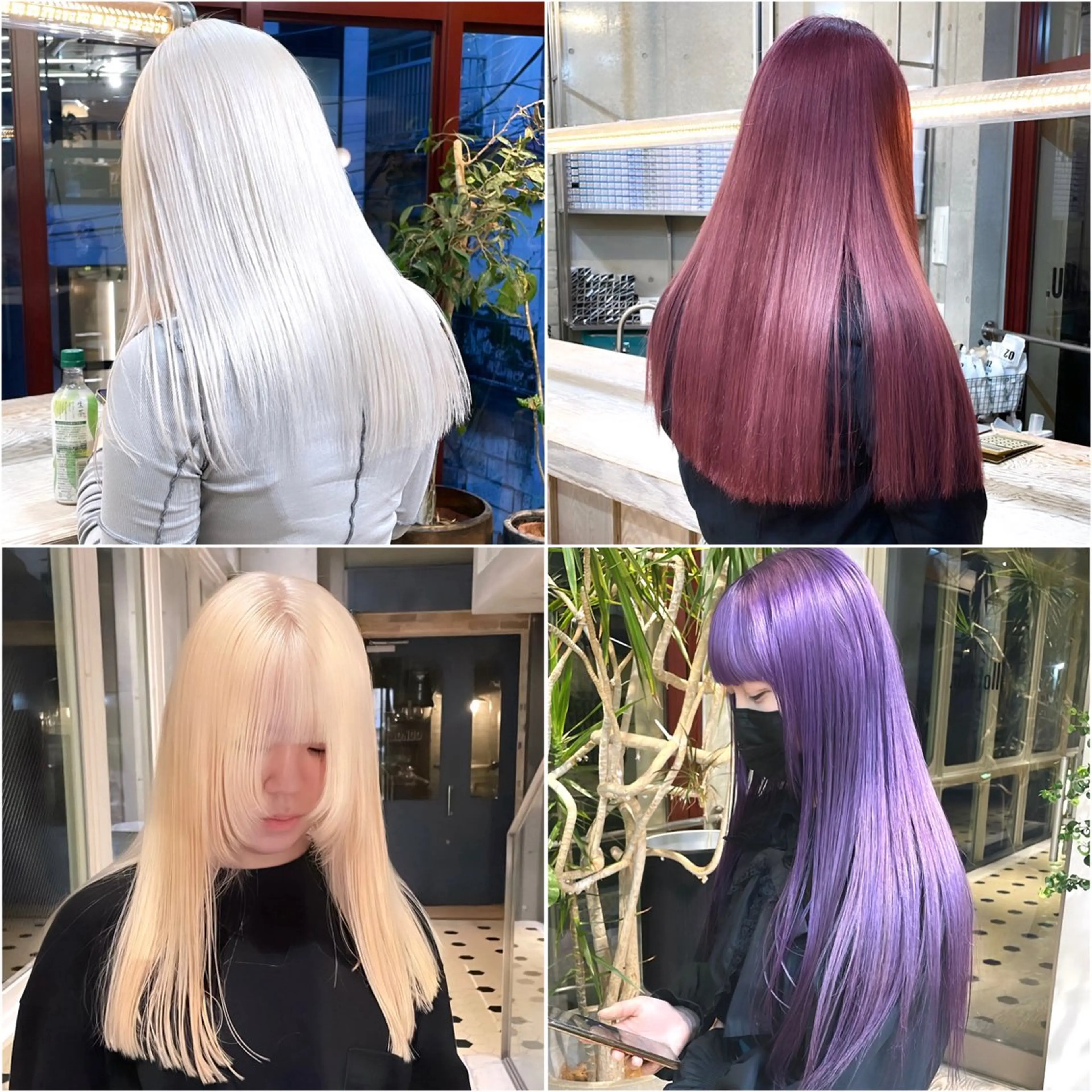 ロング カラー ヘアカラー トリートメント 色落ち綺麗透明感カラ /ボブ/ナカツヒカルのヘアスタイル