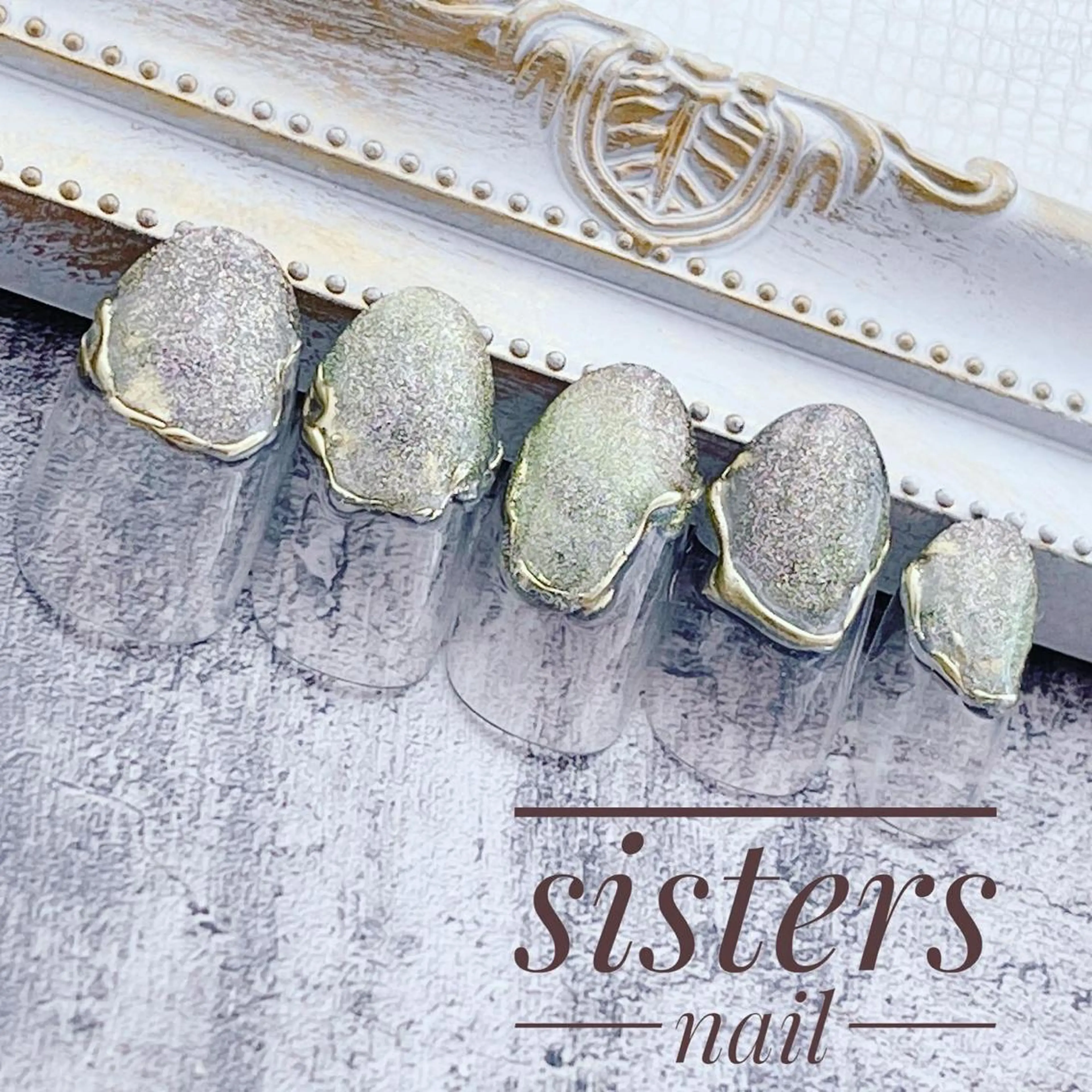 ネイル アートネイル フレンチネイル マグネットネイル ミラーネイル ニュアンスネイル sisters nail.fのネイルデザイン