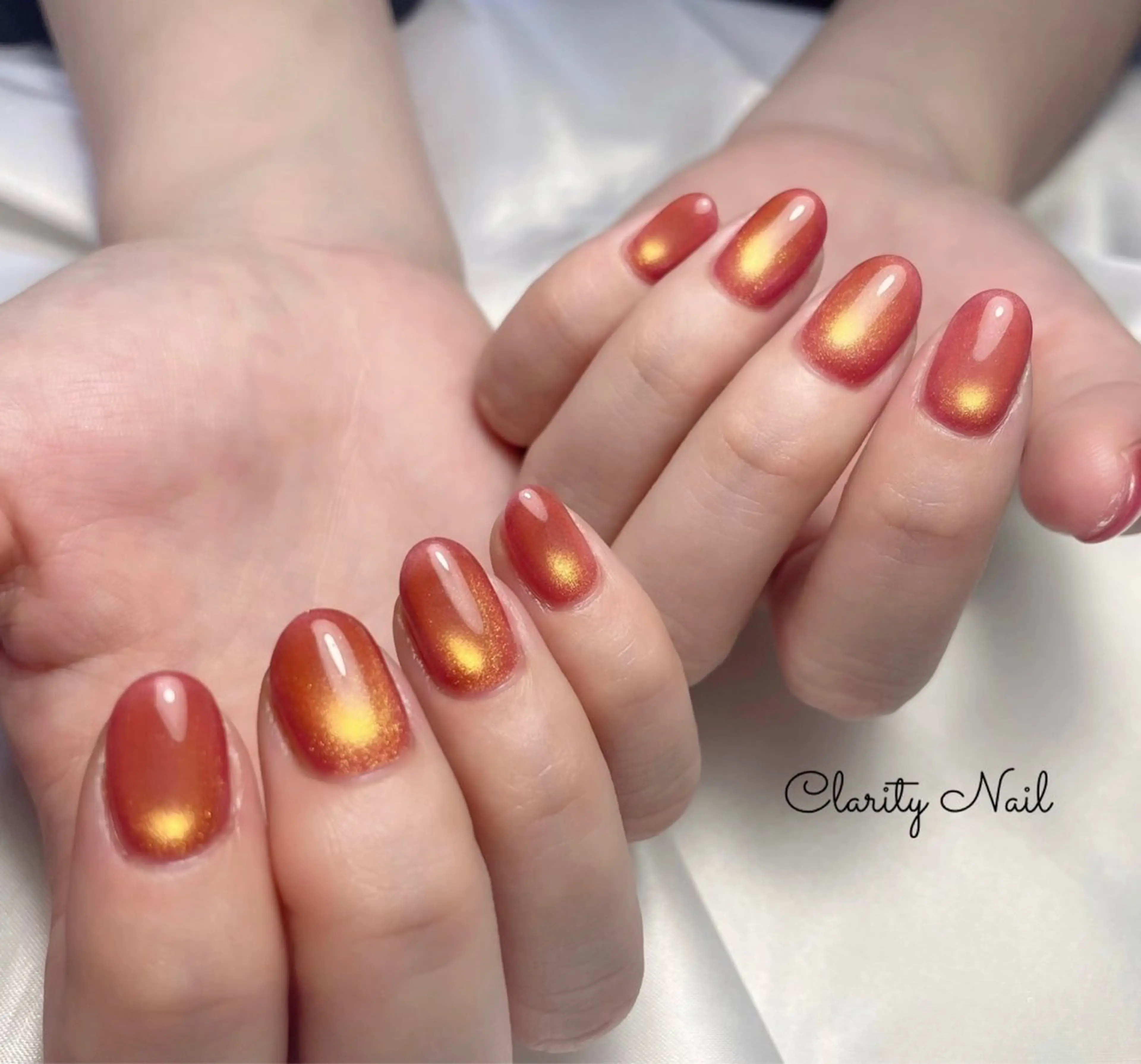 ネイル マグネットネイル ワンカラーネイル ハンドネイル Clarity Nailのネイルデザイン