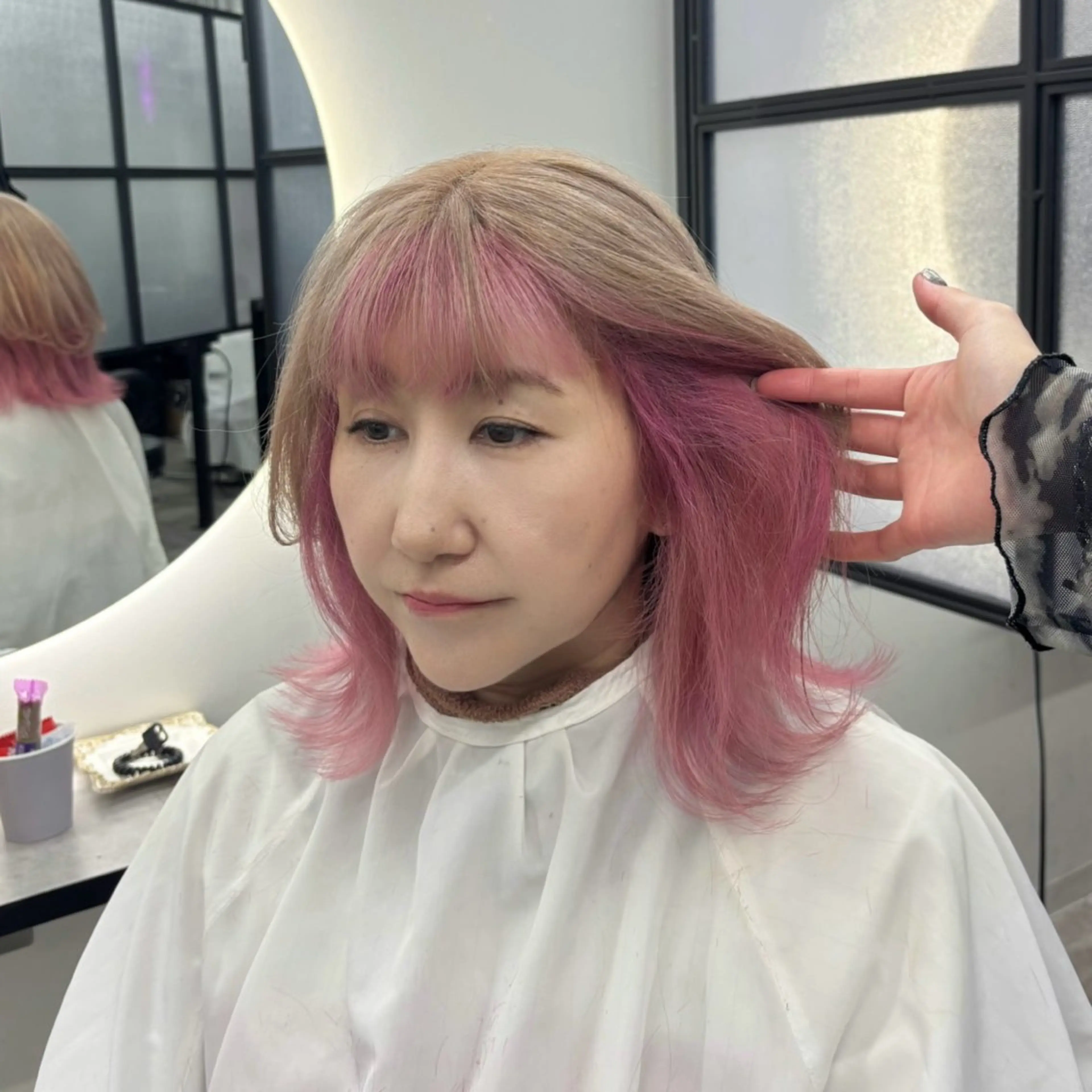 ミディアム カラー ヘアカラー Ren. 🦋デザインカラーのヘアスタイル